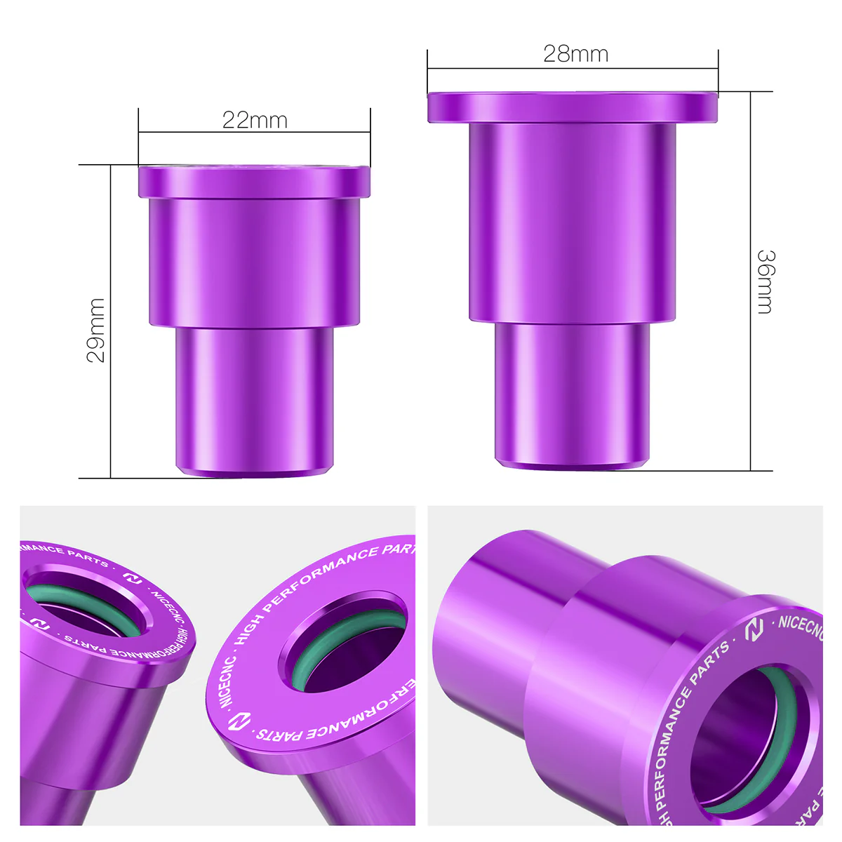 Pair Rear Wheel Spacers Hub Collars with O-ring For Surron Light Bee X/ S/ L1E Segway X160 X260 - Image 6