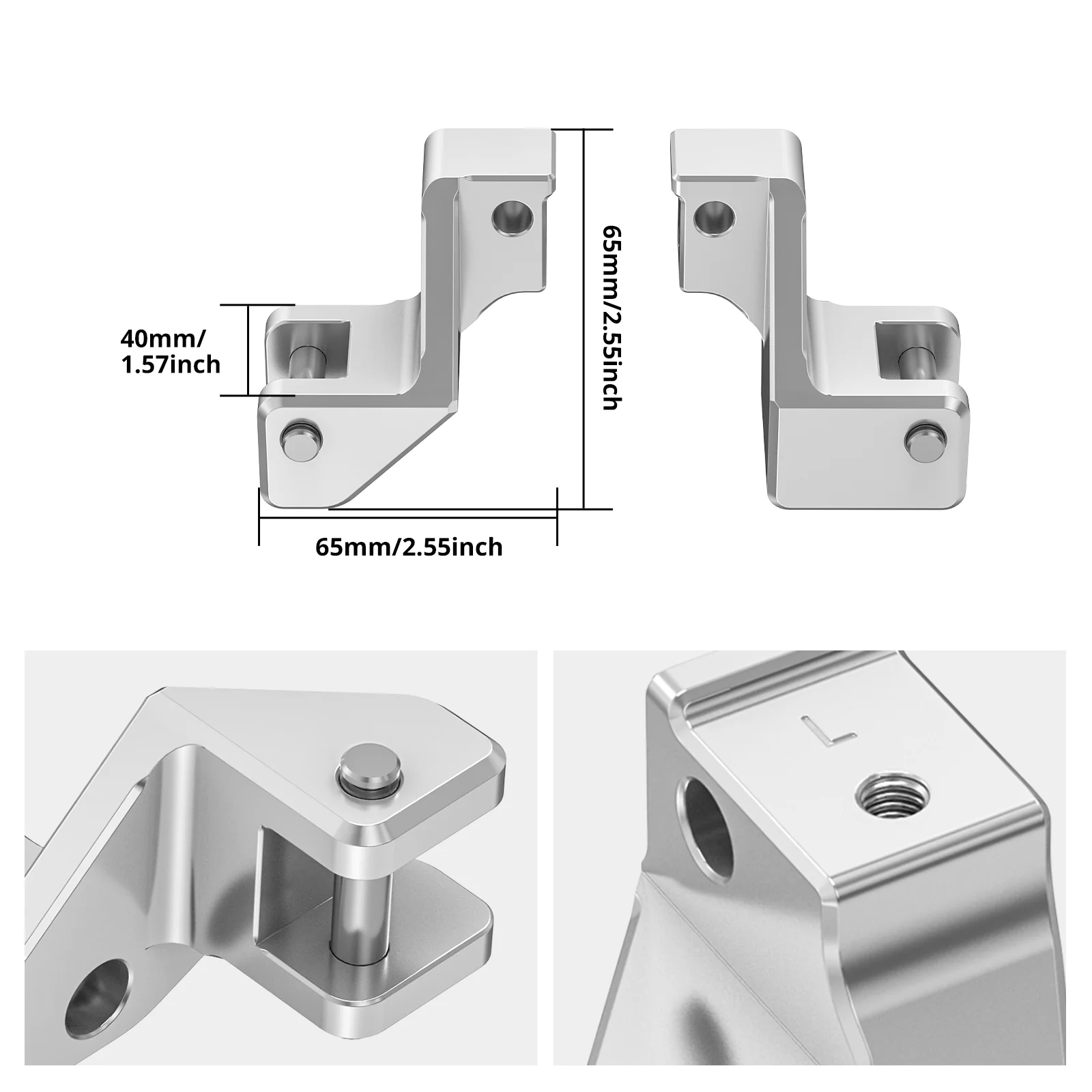 Passenger Footrest Lowering Kit For BMW R1250GS/R1250GS Adv 40mm Drop & 15mm Forward - Image 9