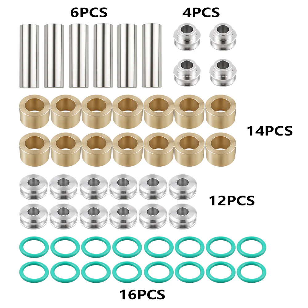 Front A-Arm Bushing Shaft Sleeves Rebuild Kit For Polaris RZR XP 4 1000 2017-2023 - Image 6