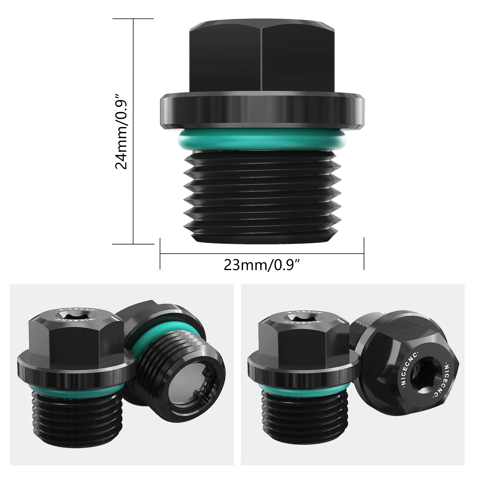 Transmission Oil Fill Drain Plug Kit For Polaris RZR XP 4 General 1000 RZR 570 900 - Image 21