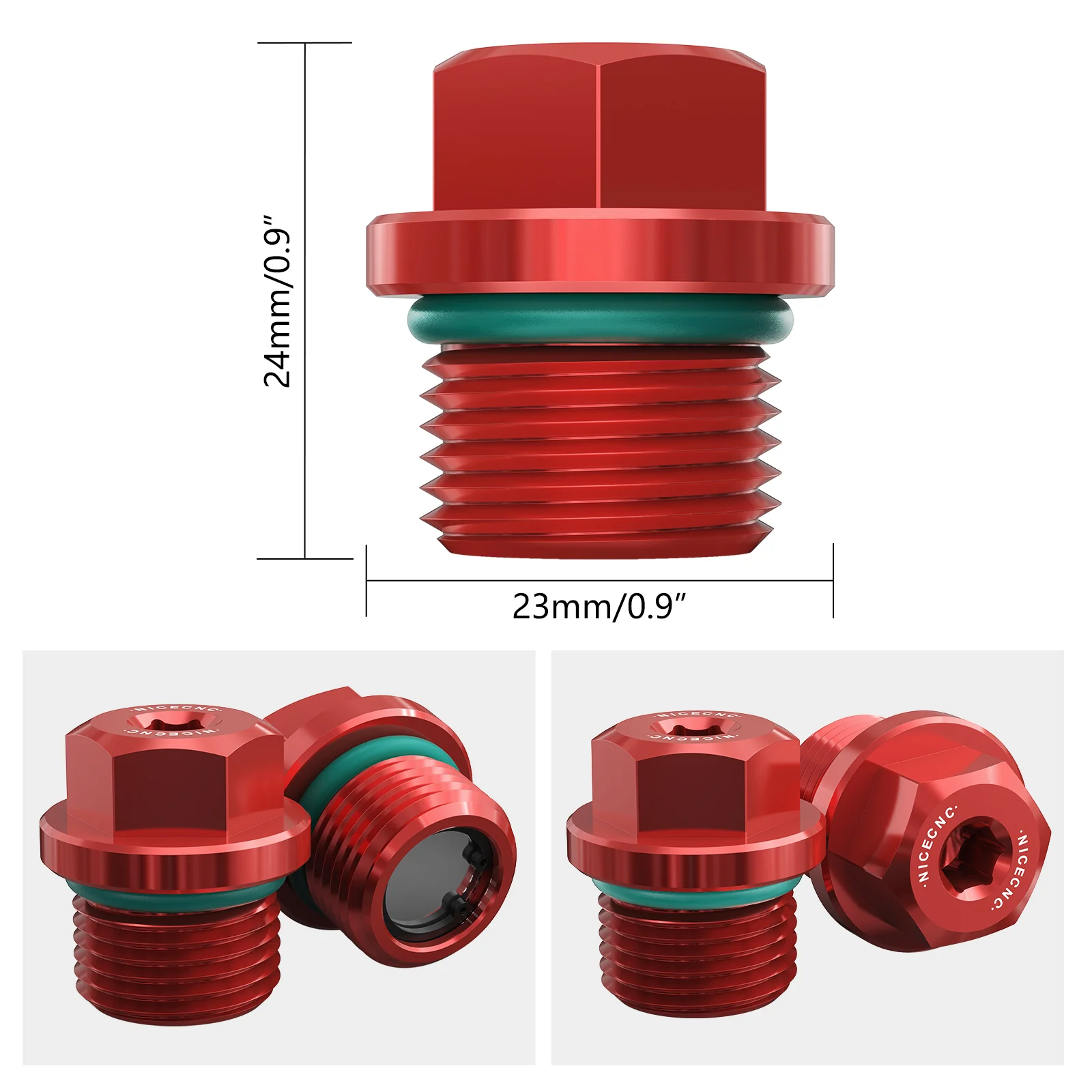 Transmission Oil Fill Drain Plug Kit For Polaris RZR XP 4 General 1000 RZR 570 900 - Image 7