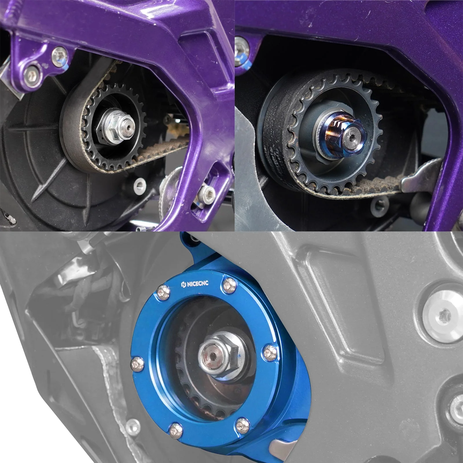 Primary Pulley & Belt Pulley Cover & Nut For Surron Light Bee Segway X160 X260 - Image 3