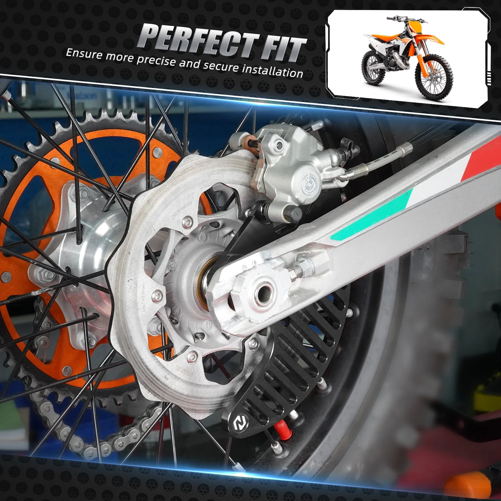 Rear Brake Disc Guard Protector For KTM XCW EXC SX Husqvarna Gas Gas Stark Varg - Image 3