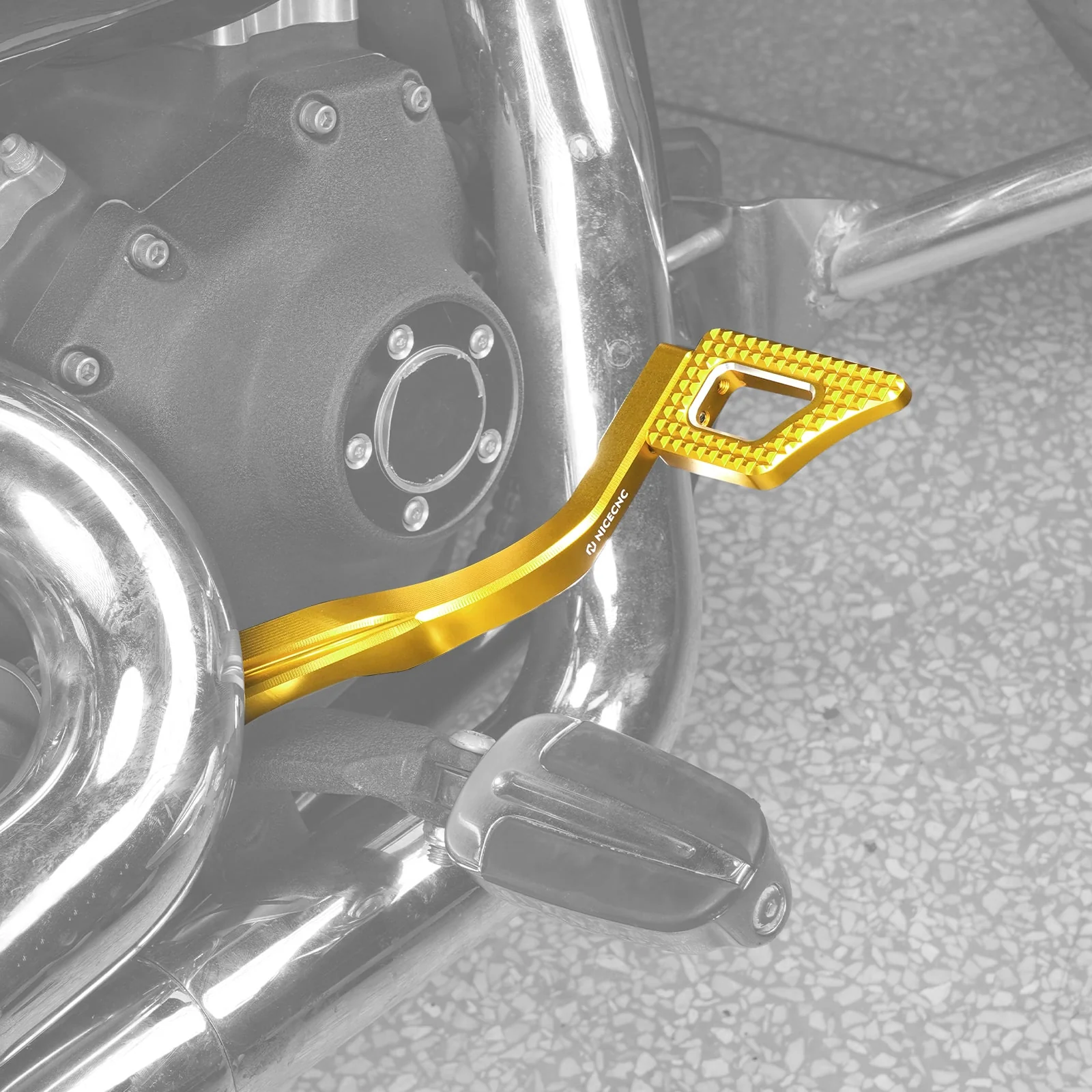 Rear Brake Pedal Lever Kit For Harley Dyna Low Rider Street Bob Super Glide - Image 4