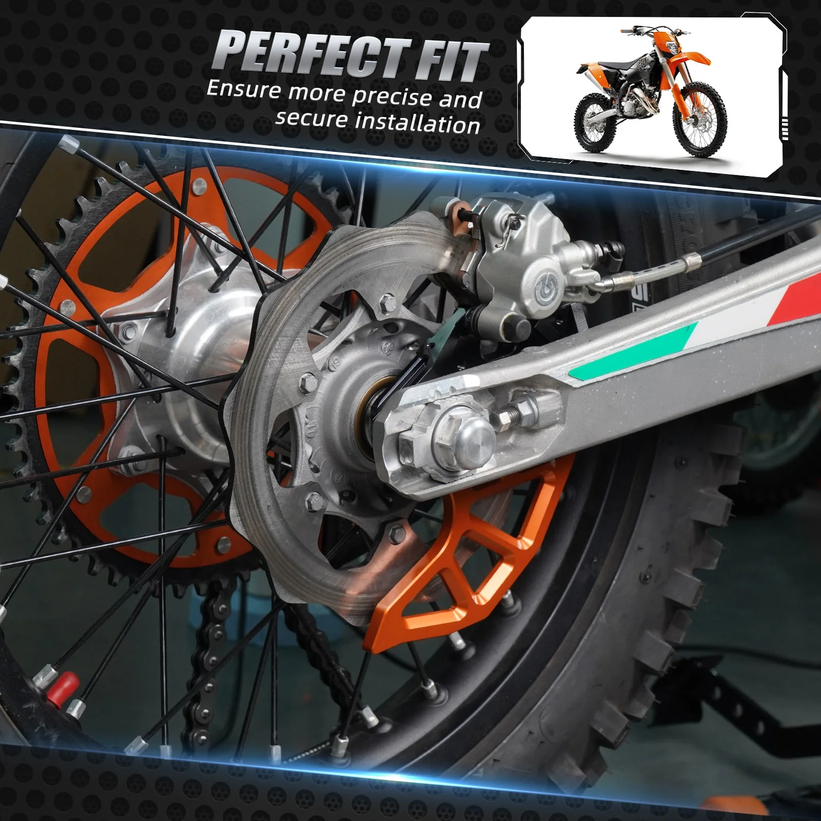 Rear Disc Brake Guard Caliper Support for KTM 125-530 Husaberg Husqvarna GasGas - Image 2