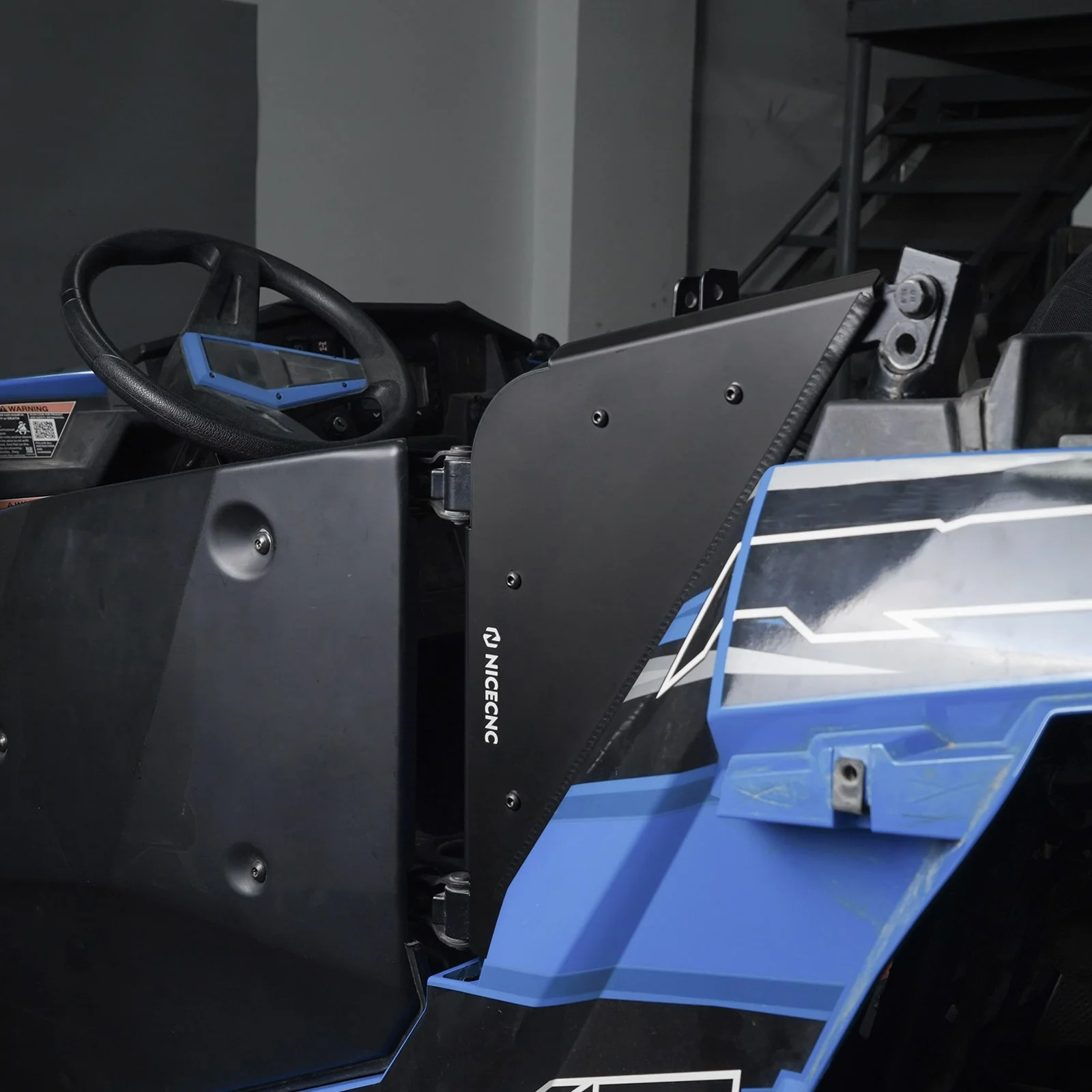 UTV Rear Door Side Panels Cover Guards with Clamps For Polaris RZR XP 1000 2014-2023 - Image 2