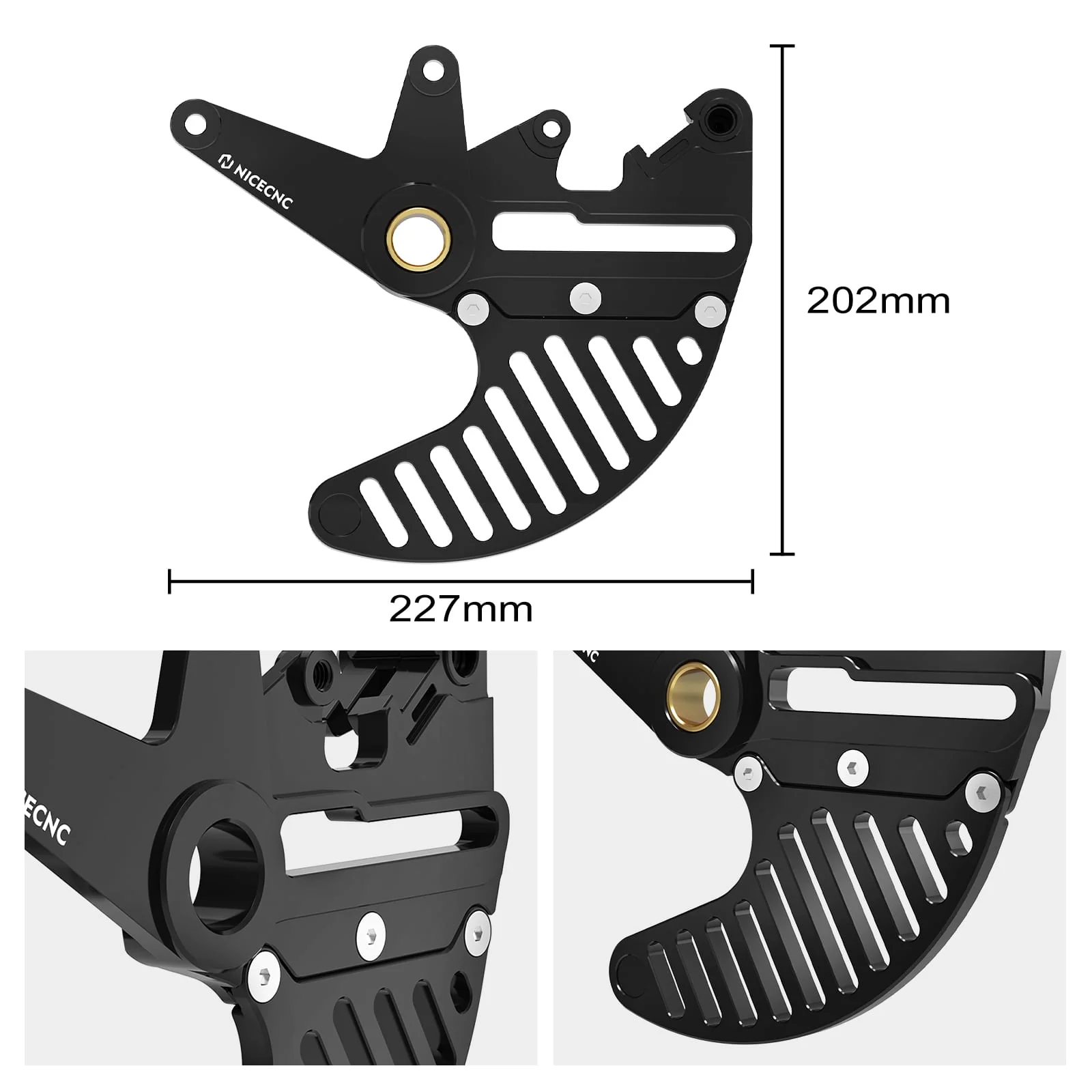 Rear Dual Calipers Bracket Stunt Brake Disc Guard For KTM/HUSQVARNA/GAS GAS - Image 4
