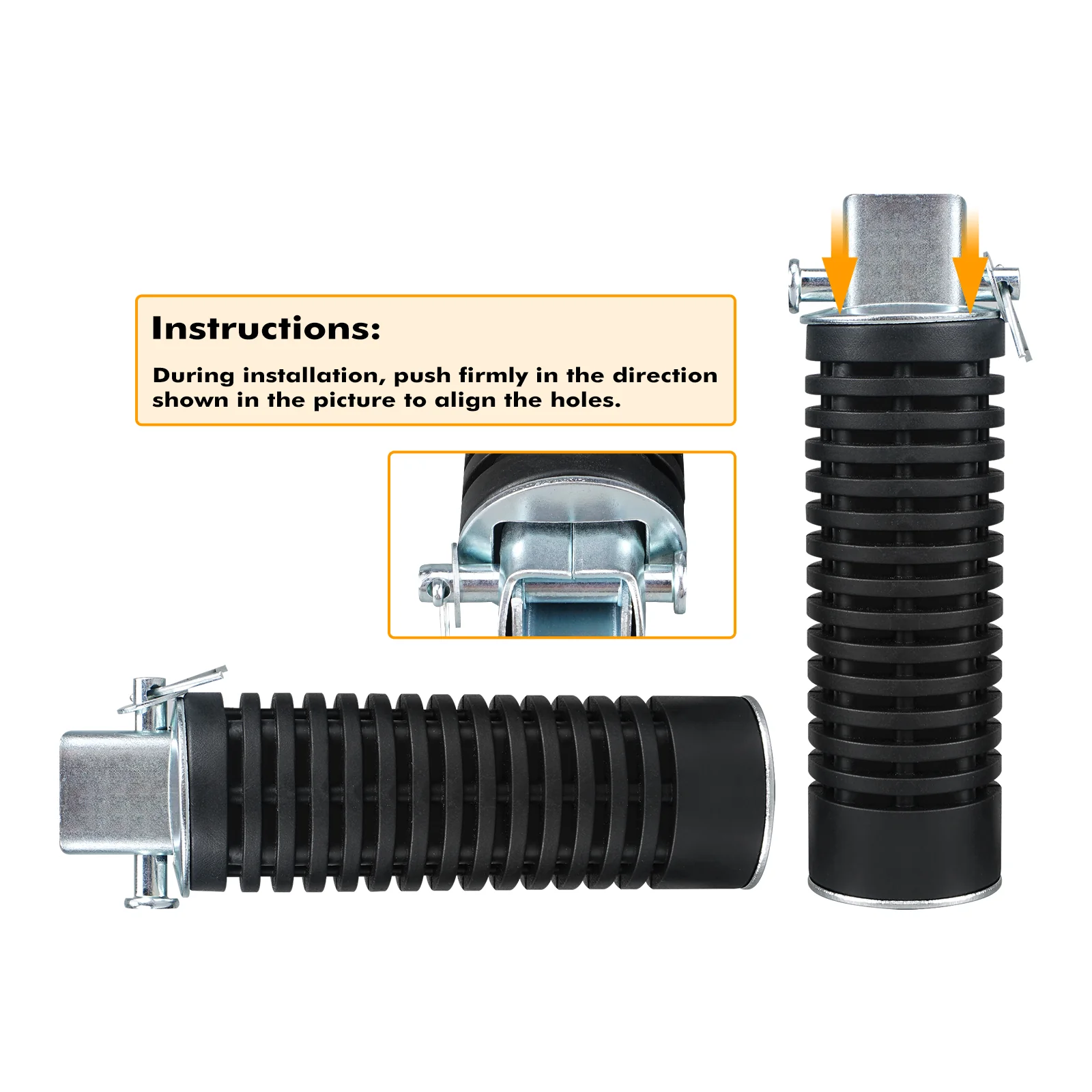 Rear Footpegs Footrest Pillion Foot Pedal For Honda C70 CT90 CJ360 CMX450 - Image 5