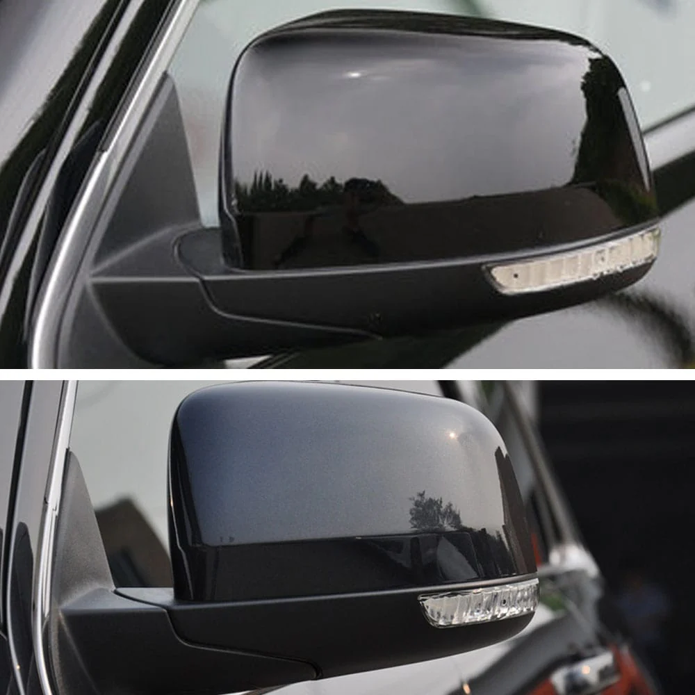 Pair ABS Rear View Mirror Cover For Jeep Grand Cherokee Dodge Durango 2011-22 - Image 6