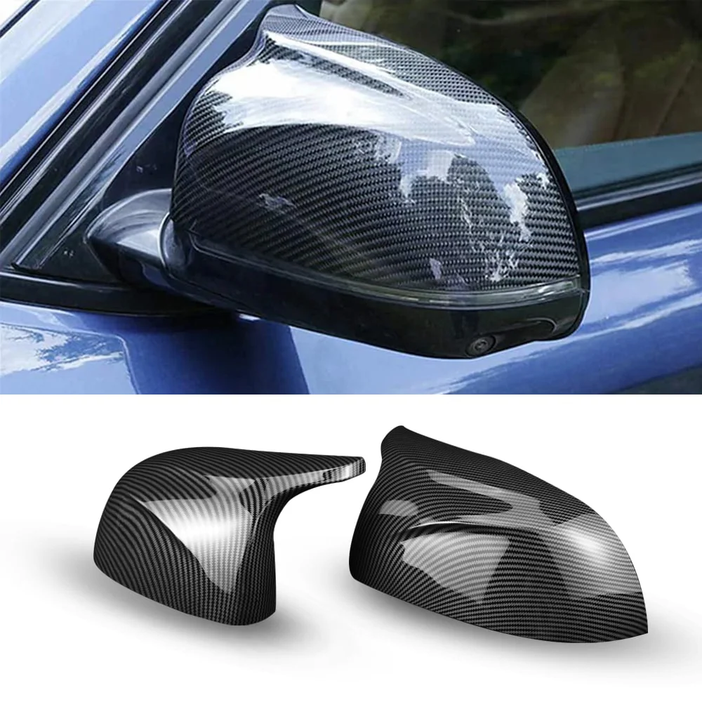 Rearview Mirror Cover Cap Carbon Fibre Textured for BMW X3 G01 2017-2020 - Image 6