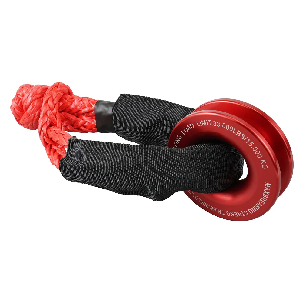 Recovery Ring Snatch Block Pulley 66000lbs For Soft Shackle Tow Winch Off Road - Image 10