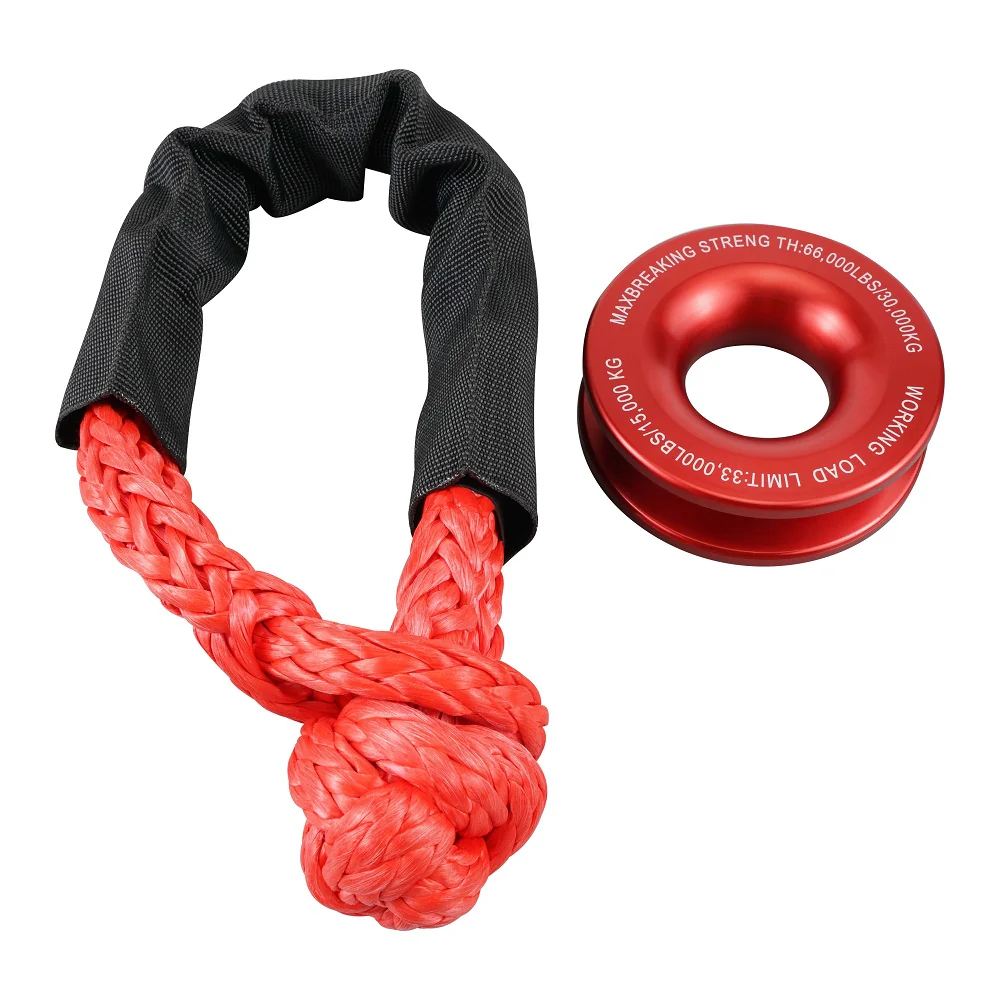 Recovery Ring Snatch Block Pulley 66000lbs For Soft Shackle Tow Winch Off Road - Image 11