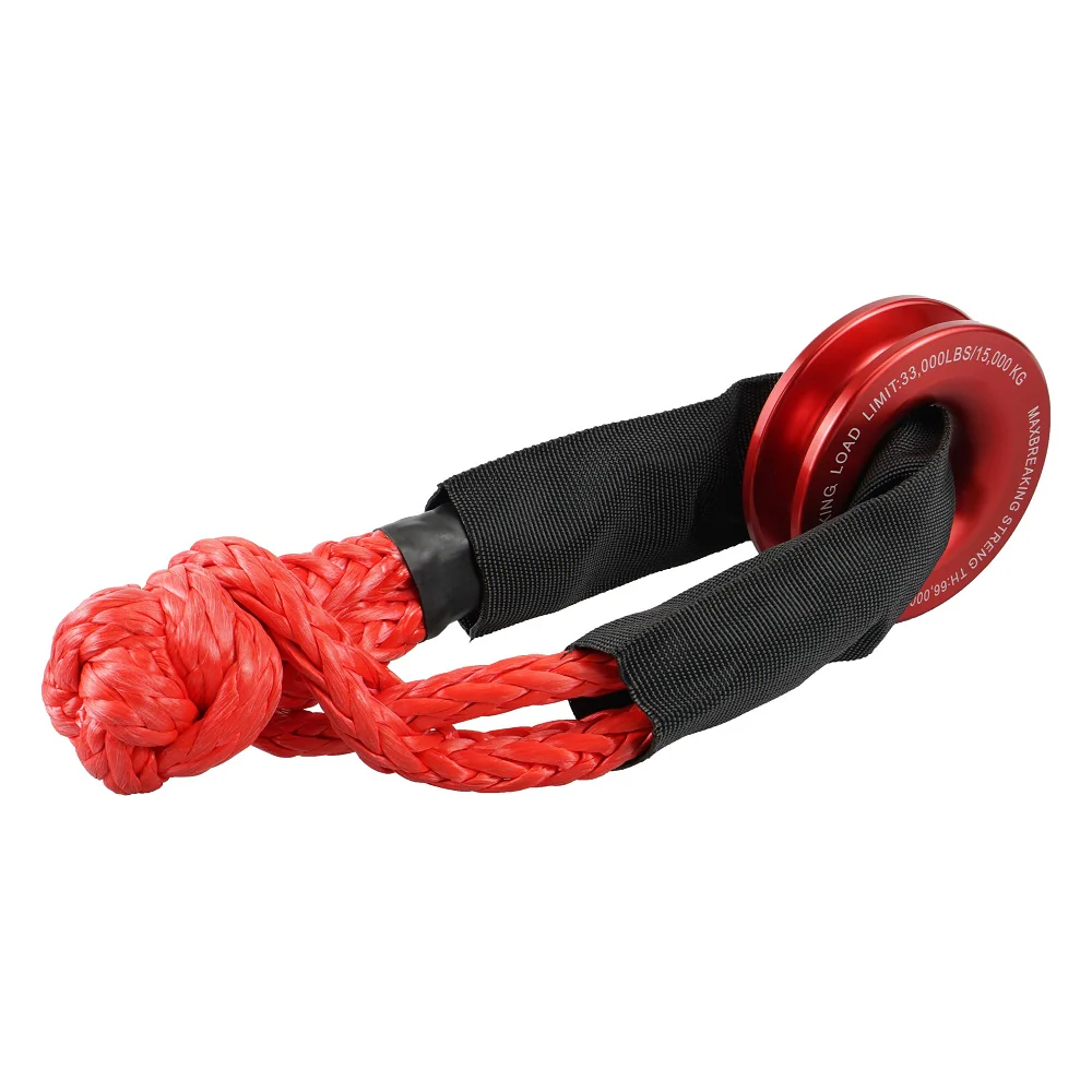 Recovery Ring Snatch Block Pulley 66000lbs For Soft Shackle Tow Winch Off Road - Image 14