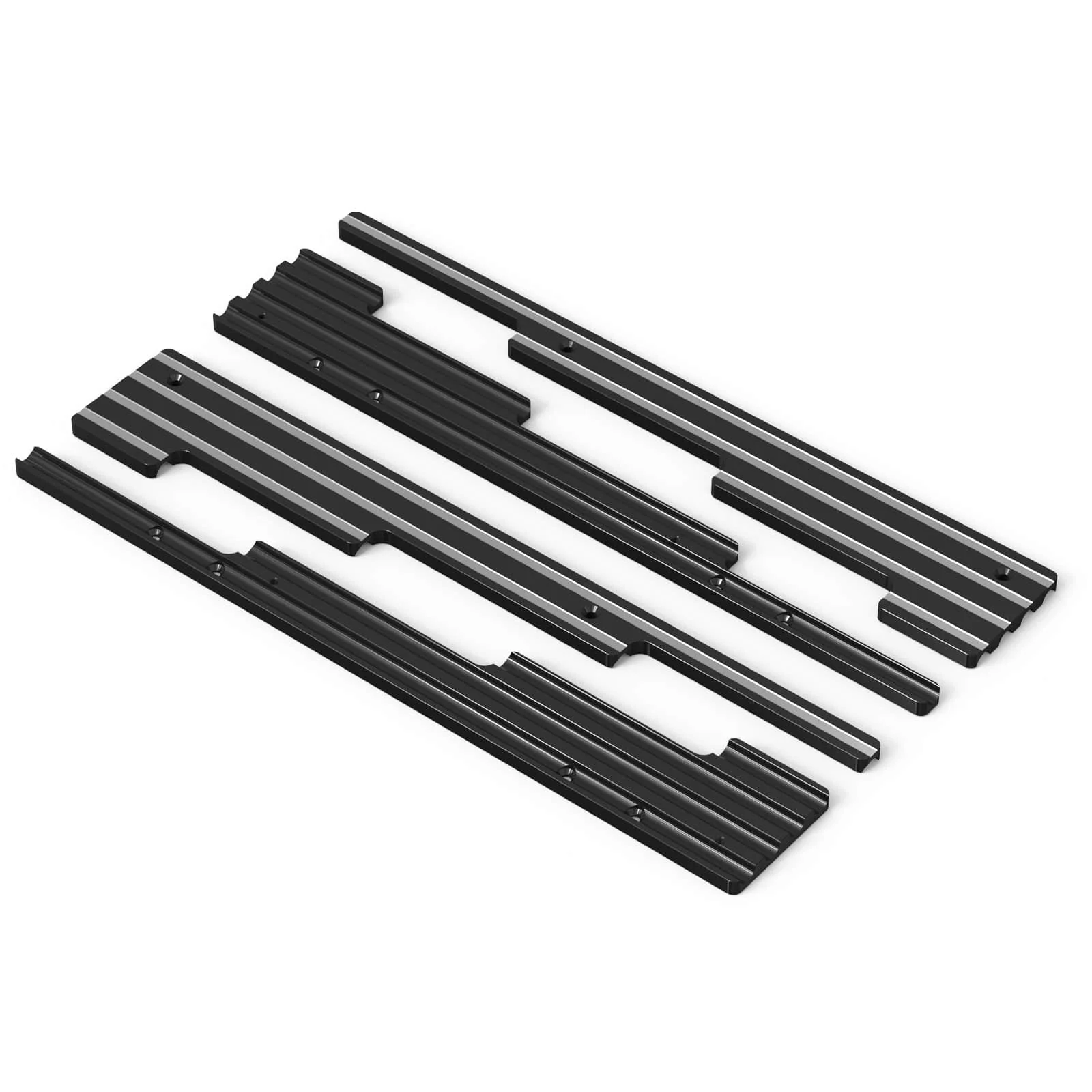 SBC CNC Billet Aluminum Retro Fin Spark Plug Wire Looms Holders Small Block Chevy - Image 3