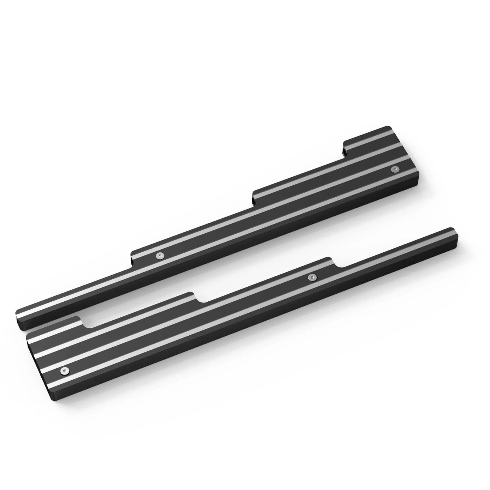 SBC CNC Billet Aluminum Retro Fin Spark Plug Wire Looms Holders Small Block Chevy - Image 4