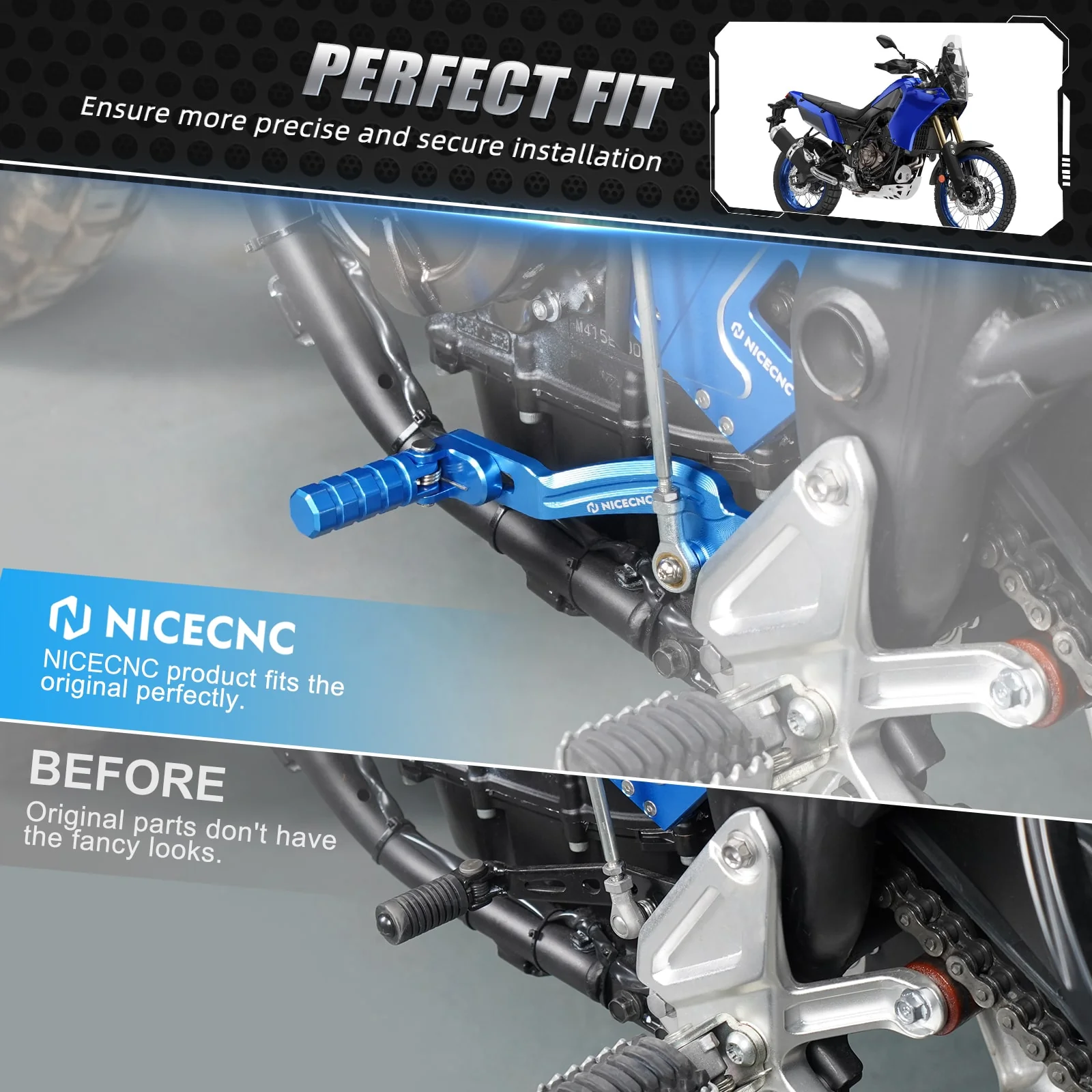 Shift Lever Gear Shifter For Yamaha Tenere 700/XTZ 700 2019-2024 - Image 9