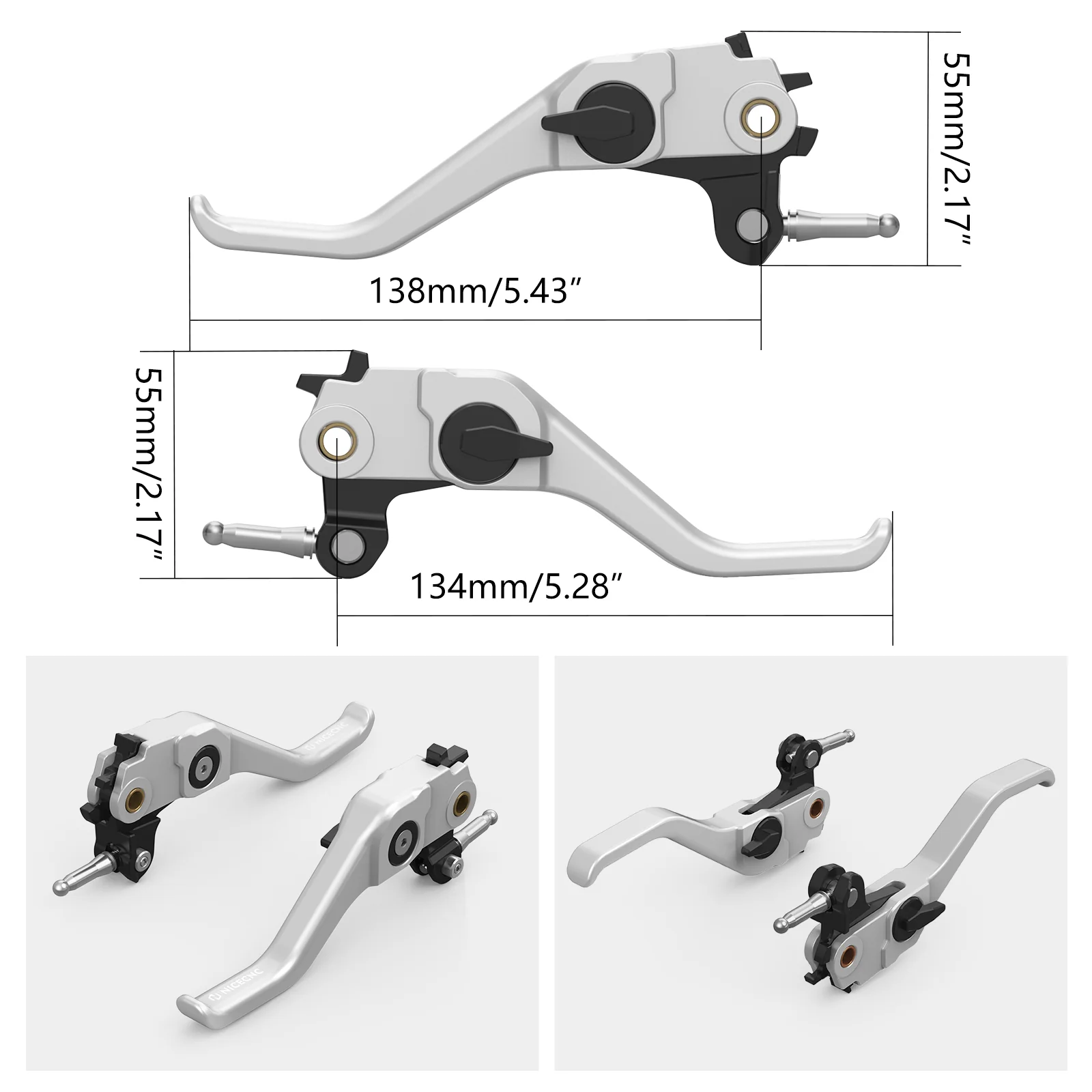 Shorty Brake Clutch Lever For BMW R1200GS Adv 2014-2018 R1250GS Adv 2018-2024 - Image 10
