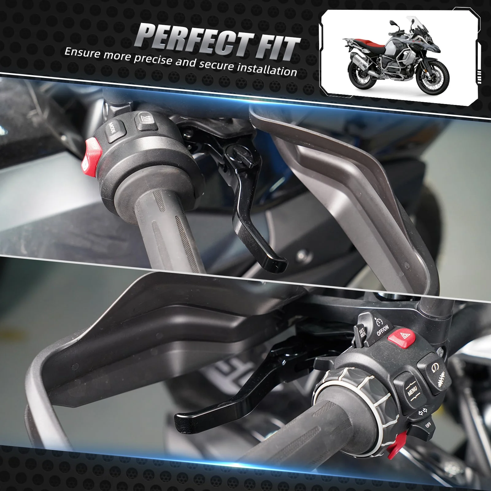 Shorty Brake Clutch Lever For BMW R1200GS Adv 2014-2018 R1250GS Adv 2018-2024 - Image 2