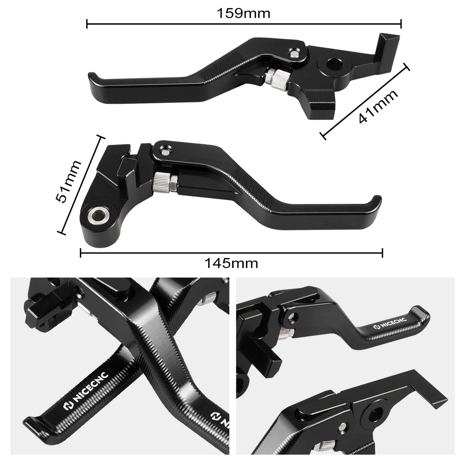 Shorty Brake Clutch Lever for Yamaha Tenere 700 / XTZ700 2019-2025 XSR700 2018-2024 MT-07 2018-2020 - Image 5
