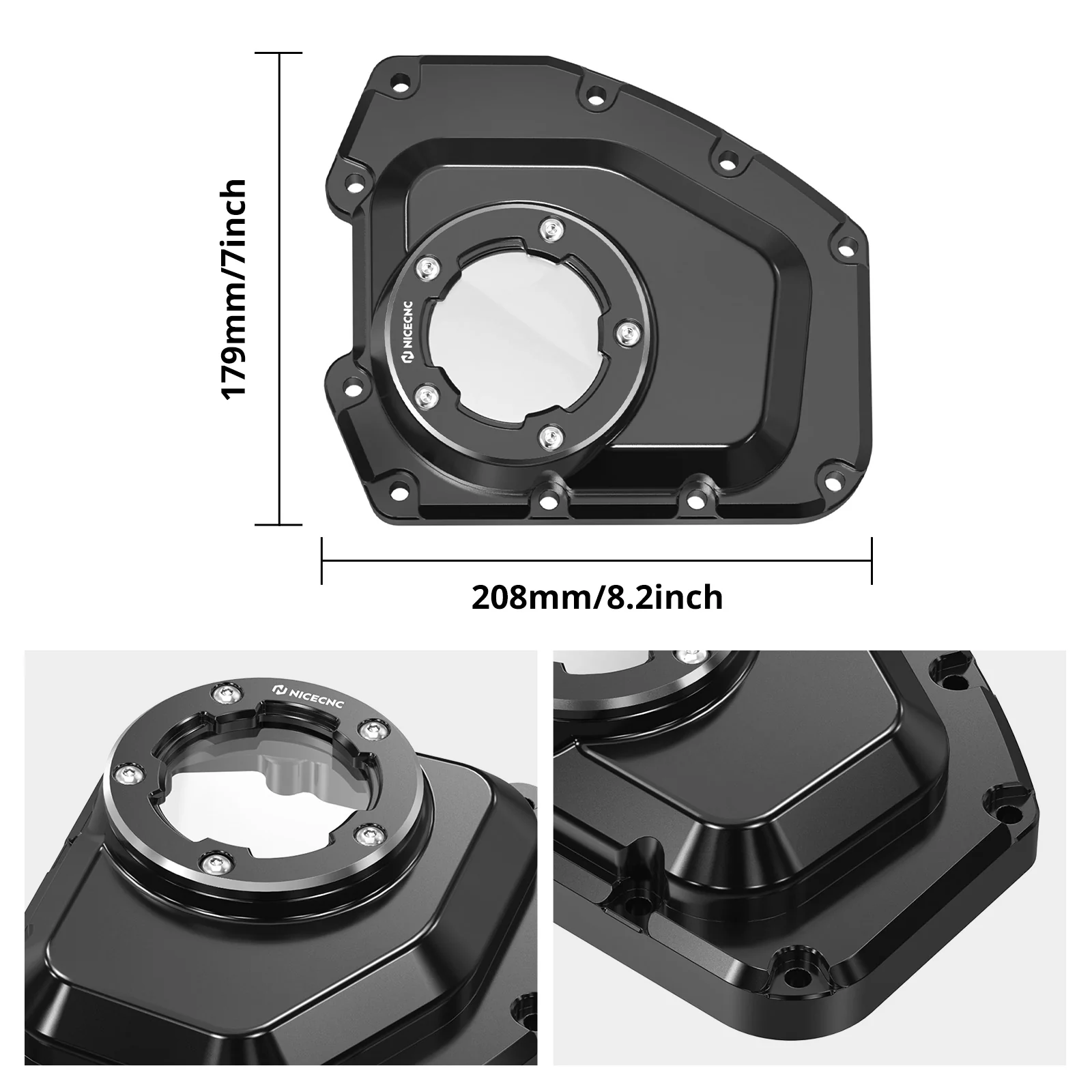 Transparent Cam Shaft Cover For Harley Road King 2001-2016 Dyna / Softail 2001-2017 - Image 13