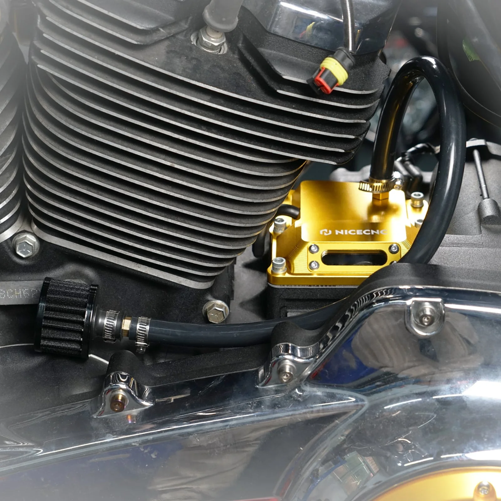 Transparent Vented Transmission Top Cover For Harley-Davidson M8 Engine 2017-2024 - Image 4