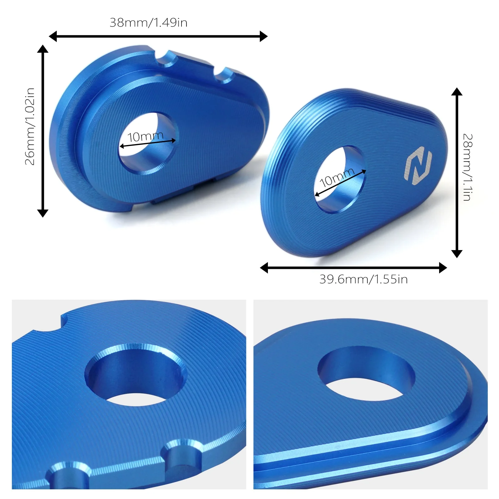 Pair Turn Signals Indicator Adapter Spacers For Yamaha Tenere 700 /XTZ700 2019-2024 - Image 17