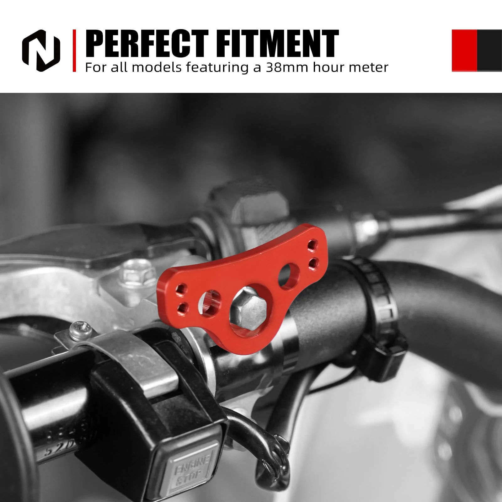 Universal 38MM Hour Meter Mounting Bracket For Dirt Bike KTM Yamaha Honda Kawasaki Suzuki - Image 2