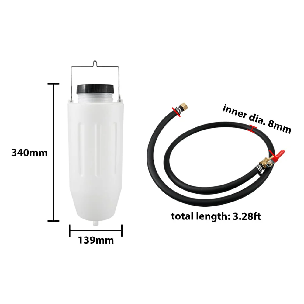 Universal 4L /1.05 Gal Auxiliary Fuel Tank Motorcycle Scooter Off-road ATV UTV Maintenance /Test /Repair - Image 8
