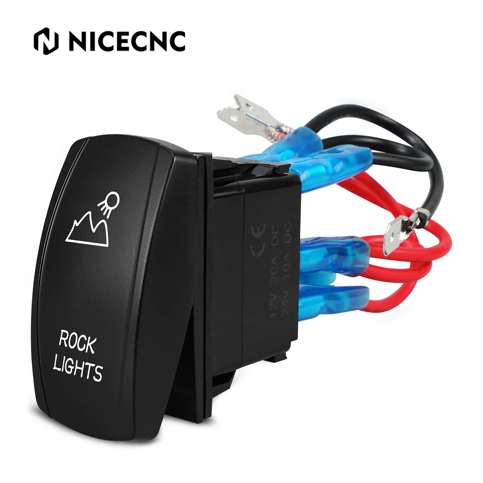 UTV ATV 12V 20A LED Light Rocker Switch ON-OFF Toggle Switch Laser - Image 13