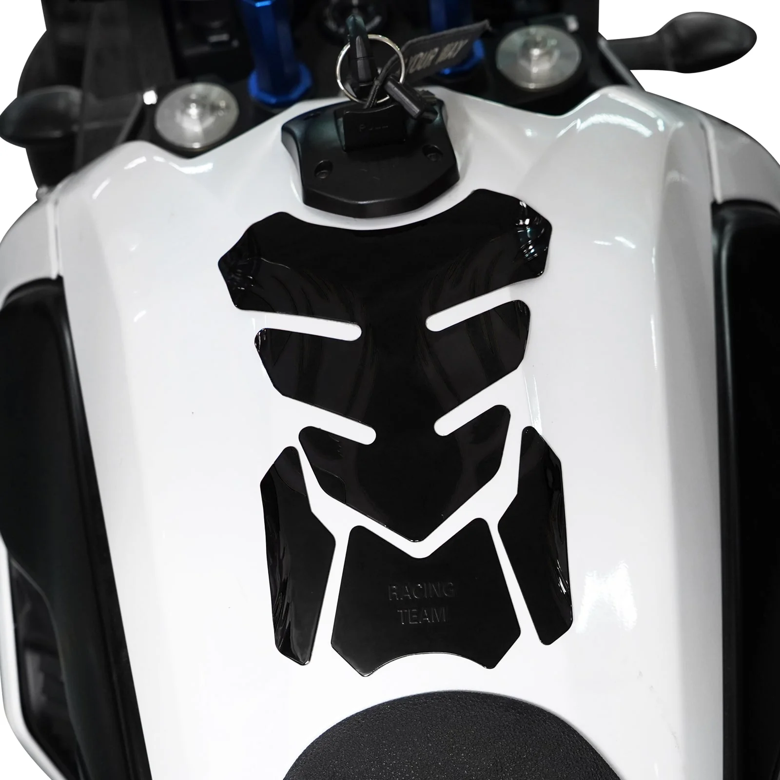 Universal Motorcycle Carbon Fiber Tank Pad Protector Sticker Waterproof For Street Bike - Image 2