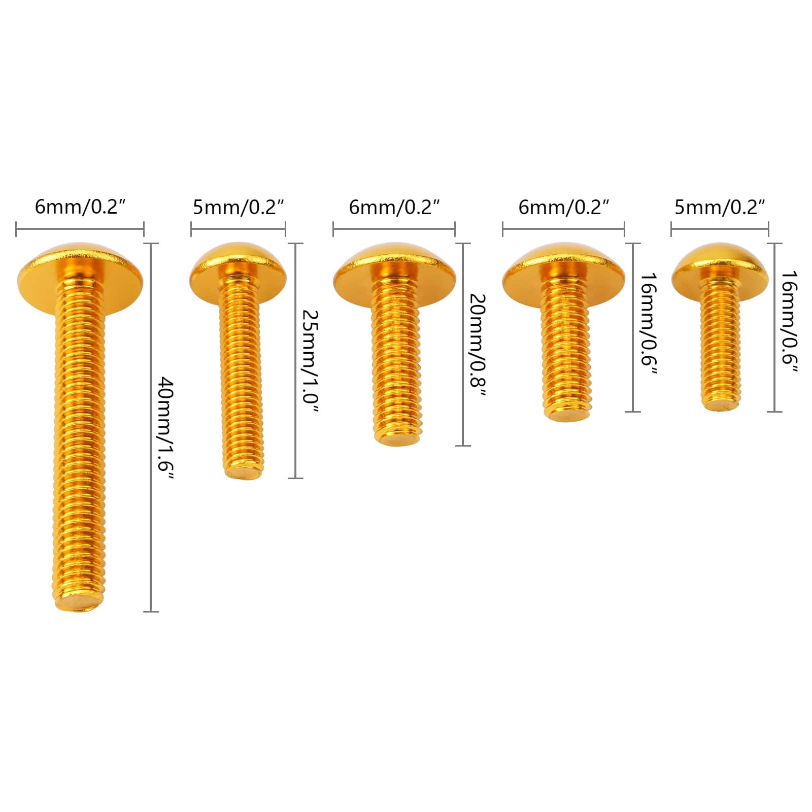 Universal Motorcycle Sportbikes Racing Fairing Bolts Kit Fastener Clips Screws - Image 19