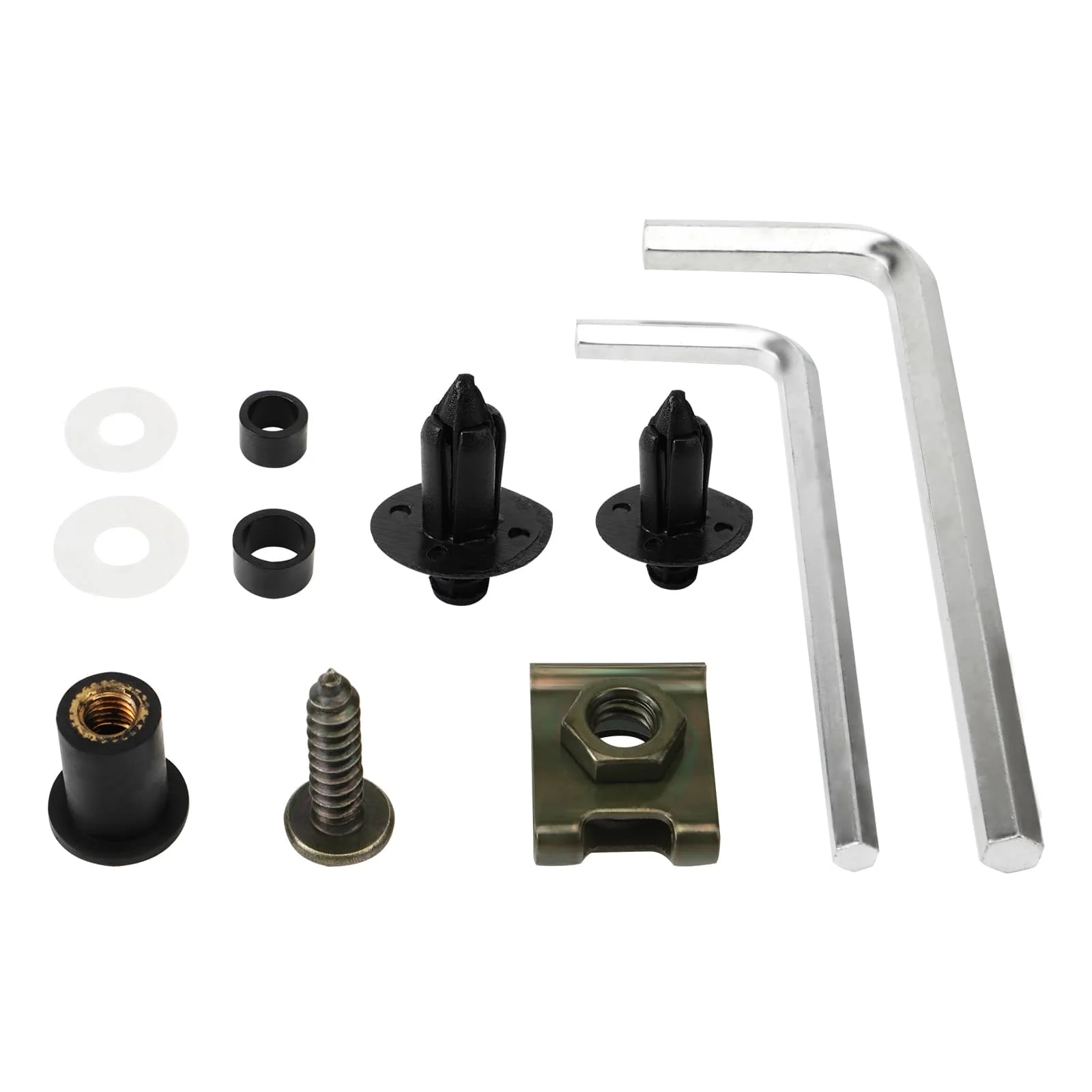 Universal Motorcycle Sportbikes Racing Fairing Bolts Kit Fastener Clips Screws - Image 24