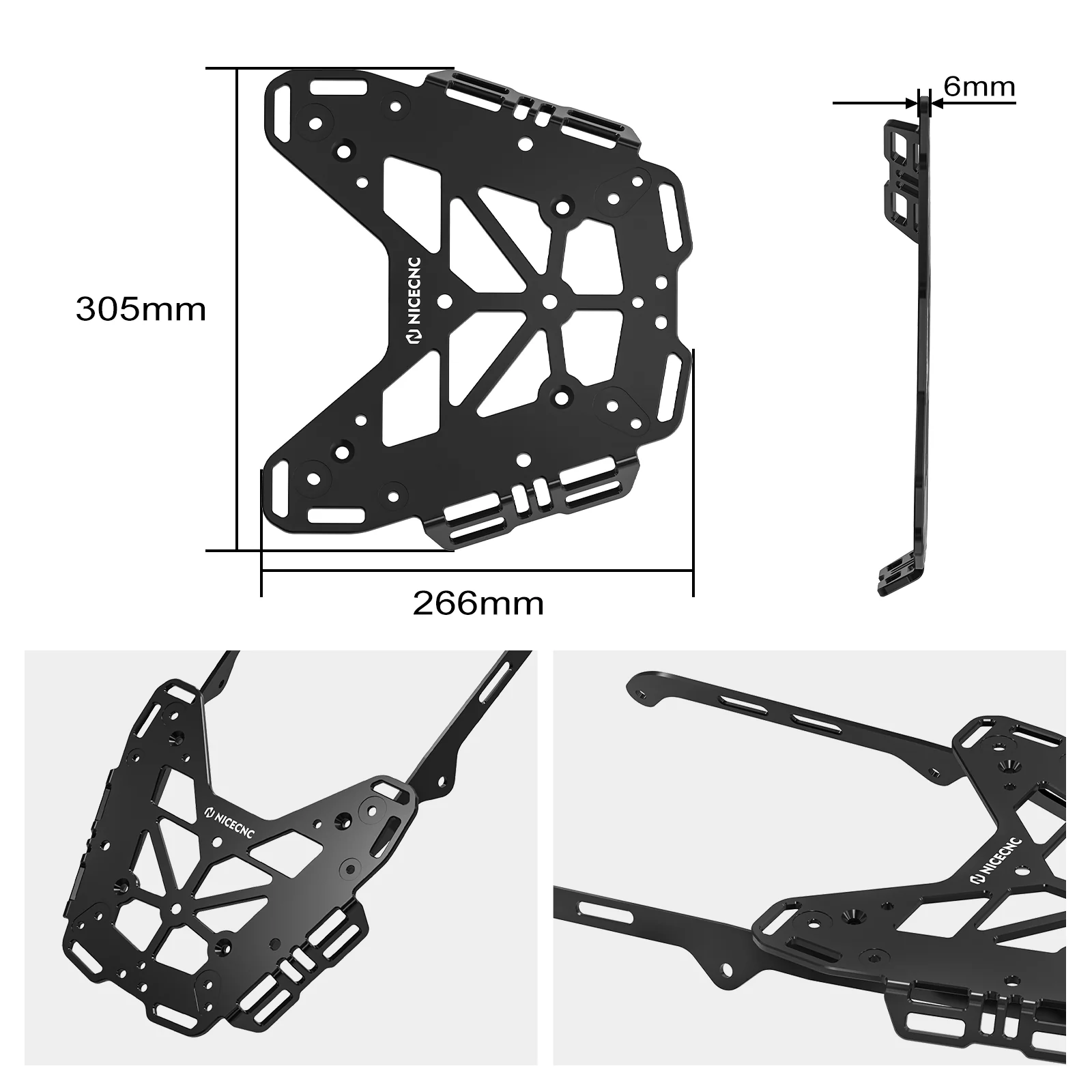 Upgrade Motorcycle Rear Luggage Rack For Yamaha Tenere 700 /XTZ700 2019-2024 - Image 4