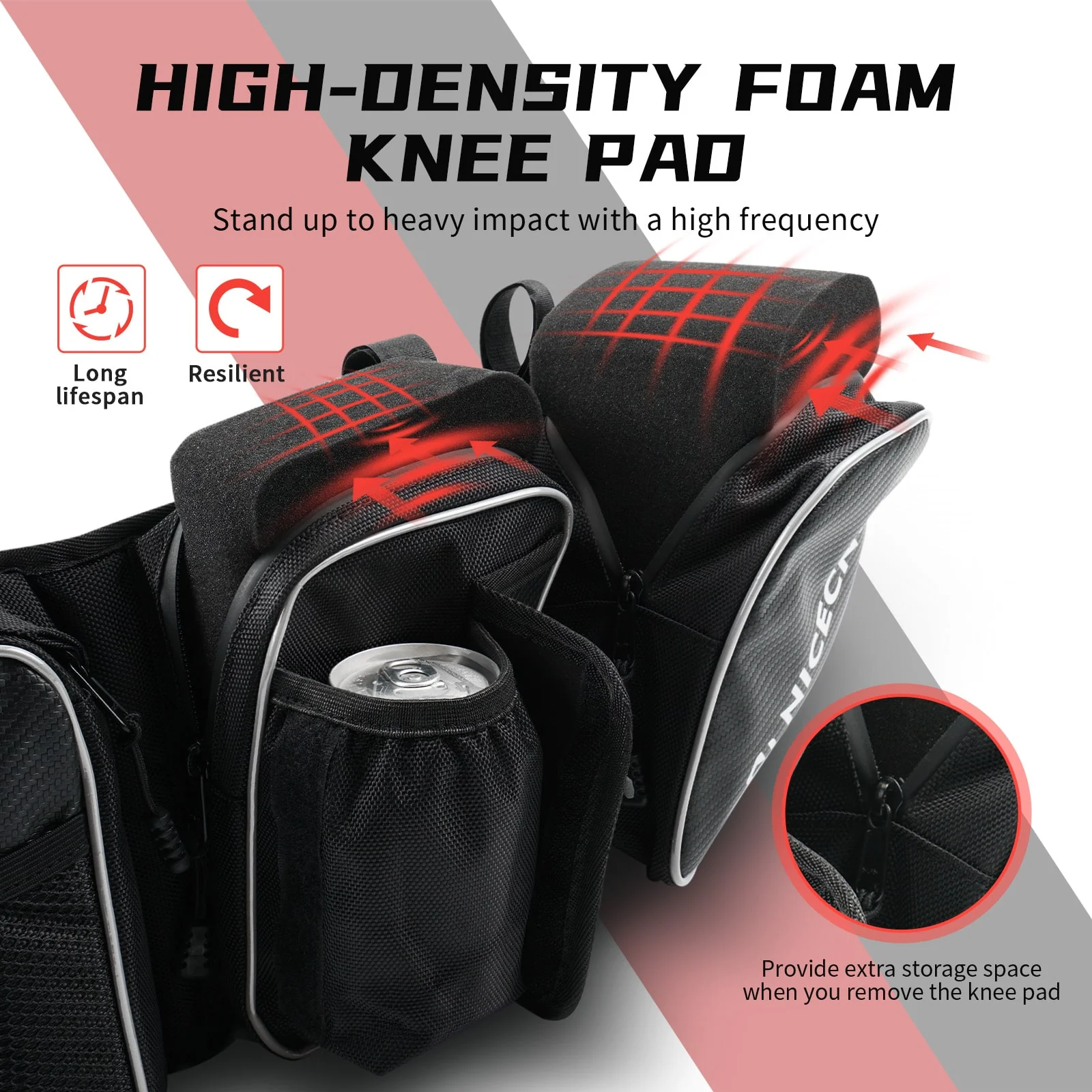 UTV Front Side Door Bags w/ Removable Knee Pad for Can Am Maverick X3 Turbo 2017-2023 - Image 15