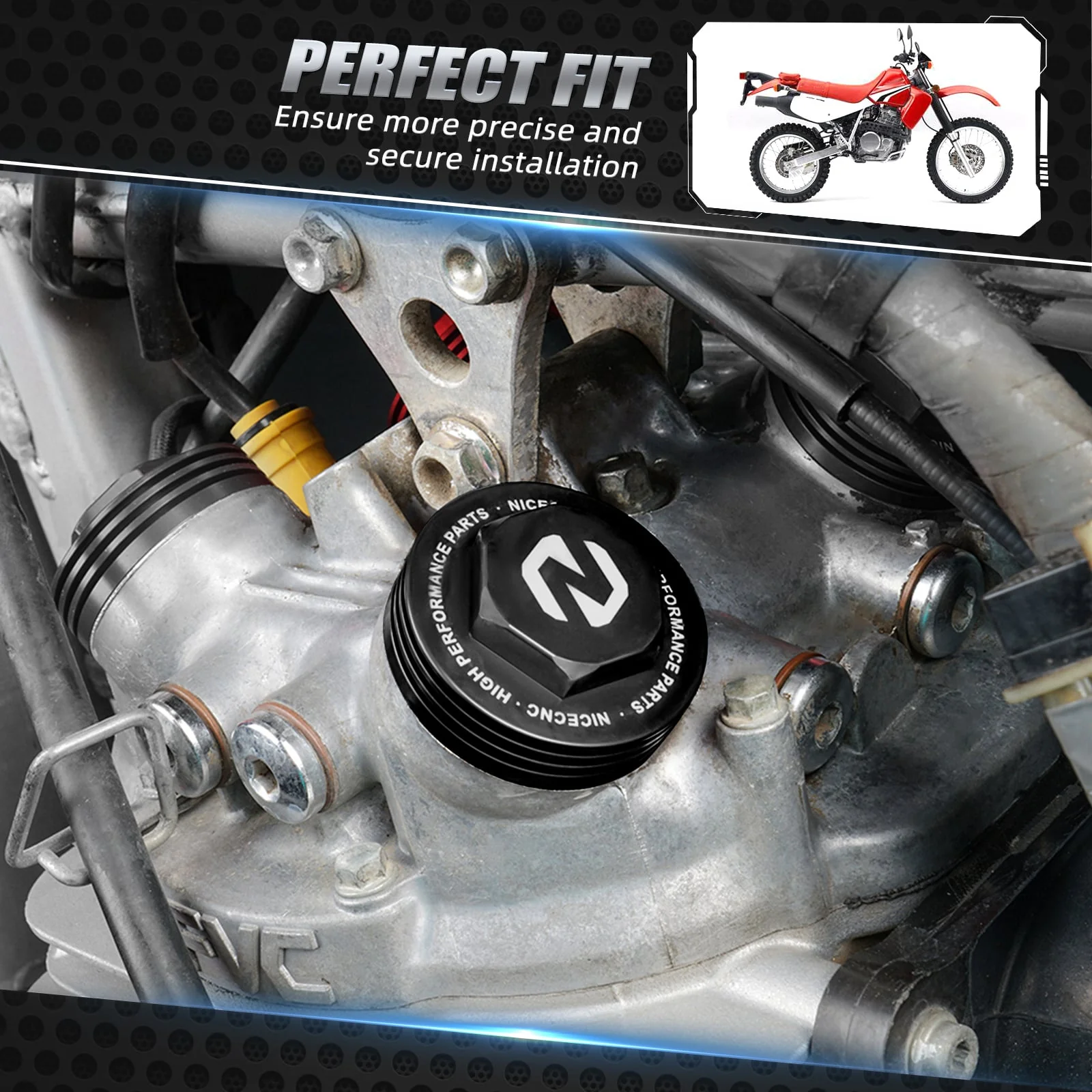 Valve Tappet Cover Adjustment Cap for Honda XR650L 1993-2024 XR600R 1985-2000 - Image 3