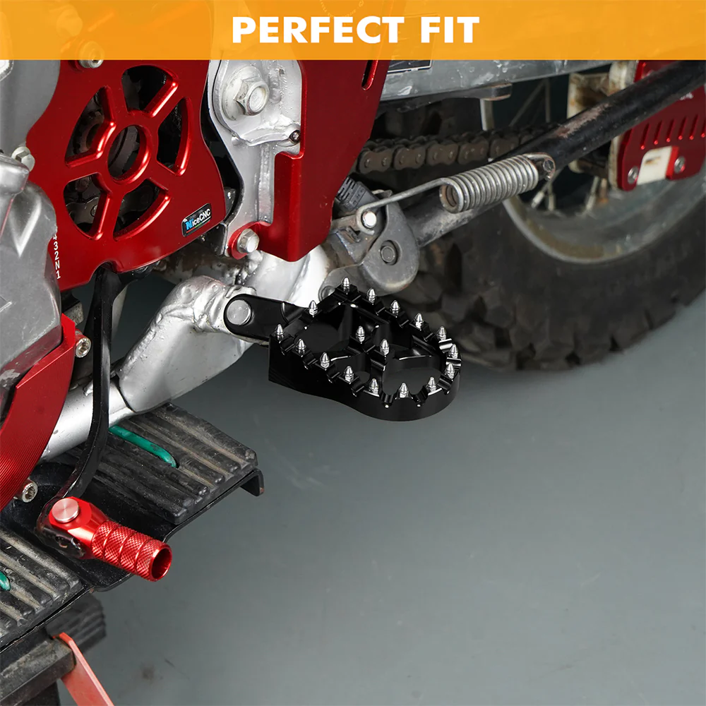 Enlarged Wide Foot Pegs Pedals For Honda XR650L 1993-2025 XR 650R 600R 250R 400R - Image 3