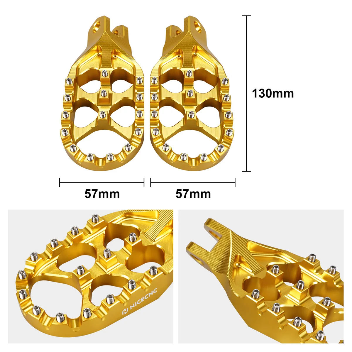 Wide Lengthened Enlarged Foot Pegs For Suzuki DRZ400S 2000-2024 - Image 6