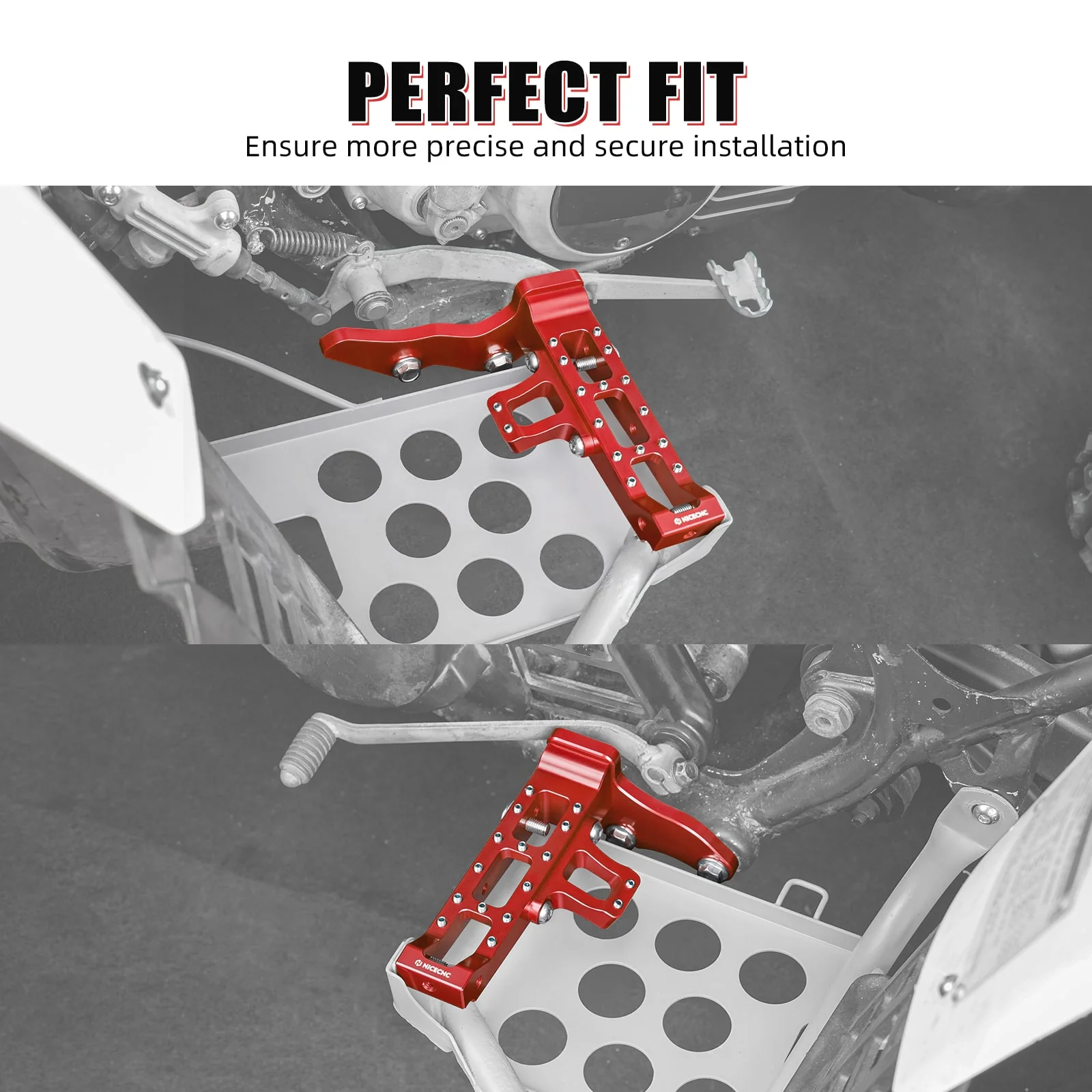 ATV Extended Wider Foot Pegs Rest Pedals For Yamaha Banshee 350 1987-2006 - Image 2