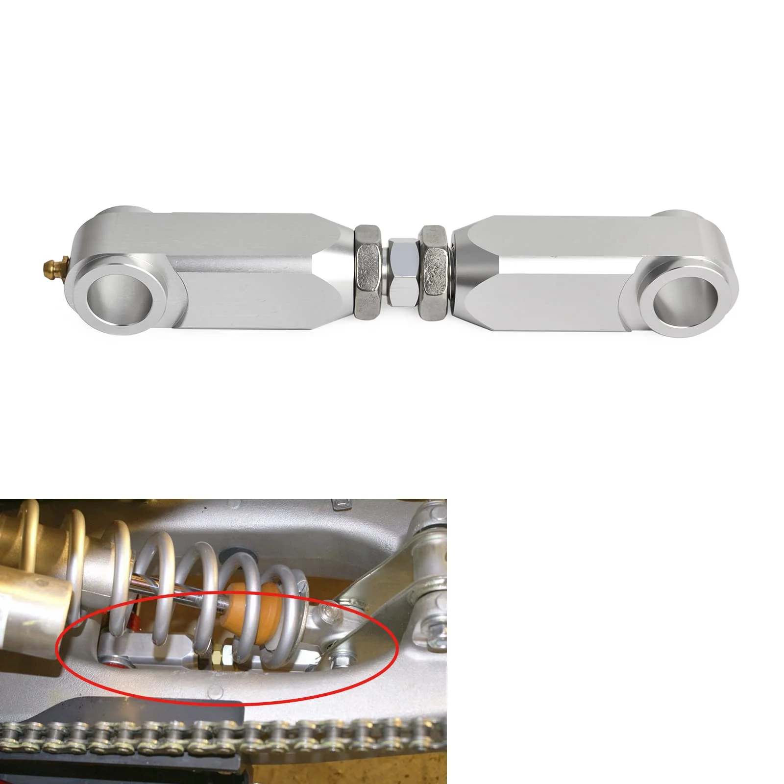 Rear Suspension 1-4" Lowering Link Kit For Yamaha Raptor 700 660 R - Image 2