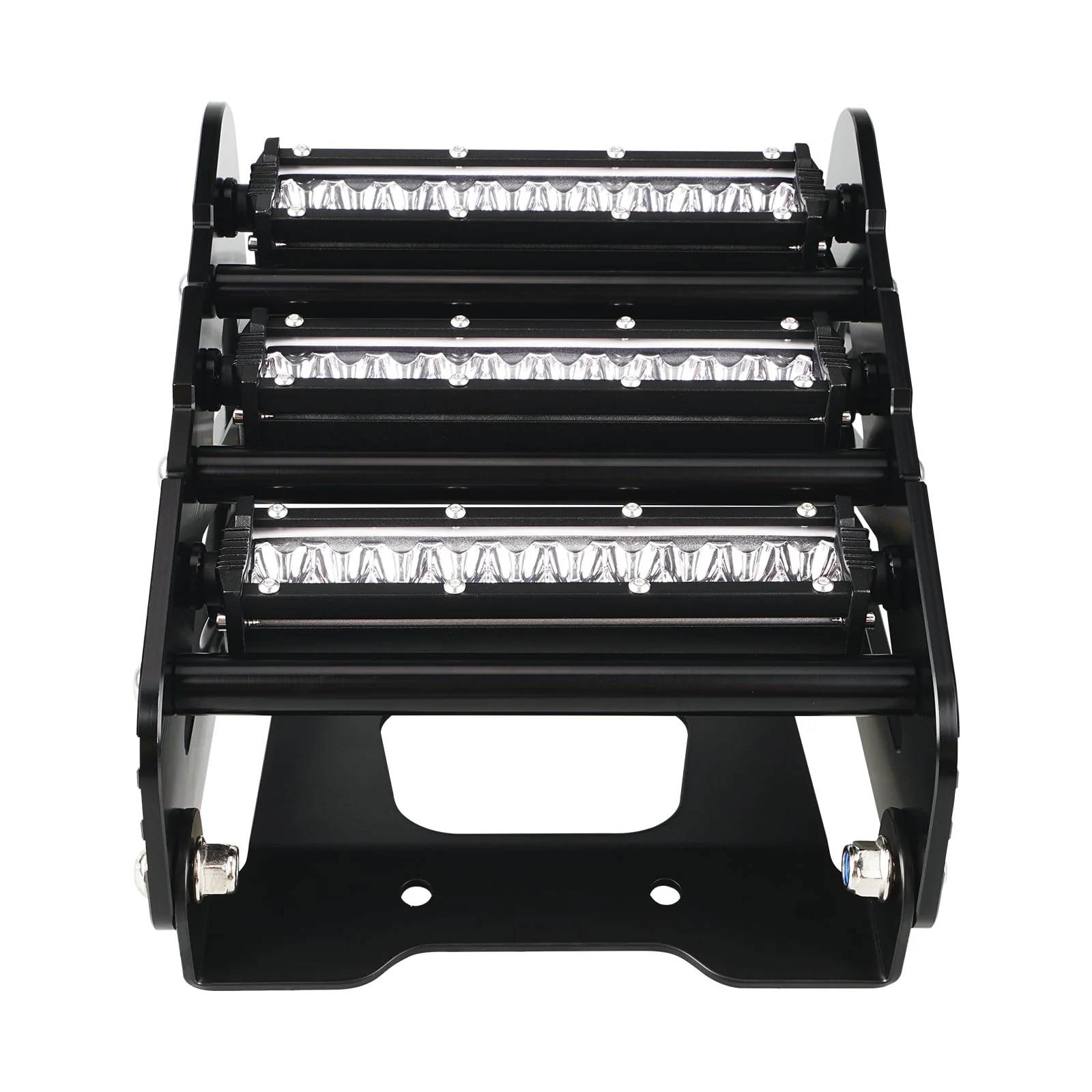 ATV Front Bumper w/LED Head Lights Bar Kit For Yamaha Raptor 700 R 2013-2026 - Image 9