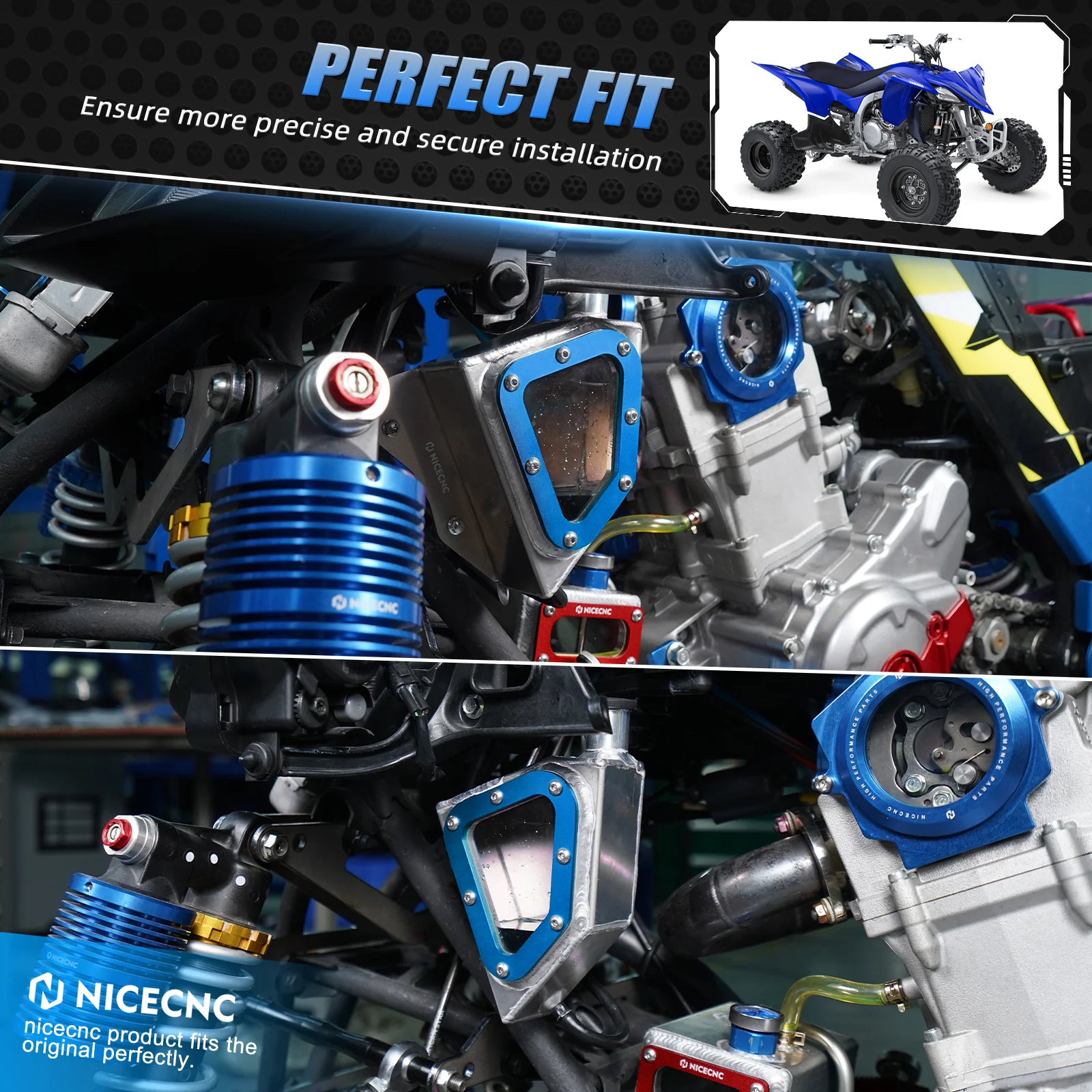 ATV Clear Oil Tank Cooler Reservoir Expansion Bottle For Yamaha Raptor 700 700R - Image 20