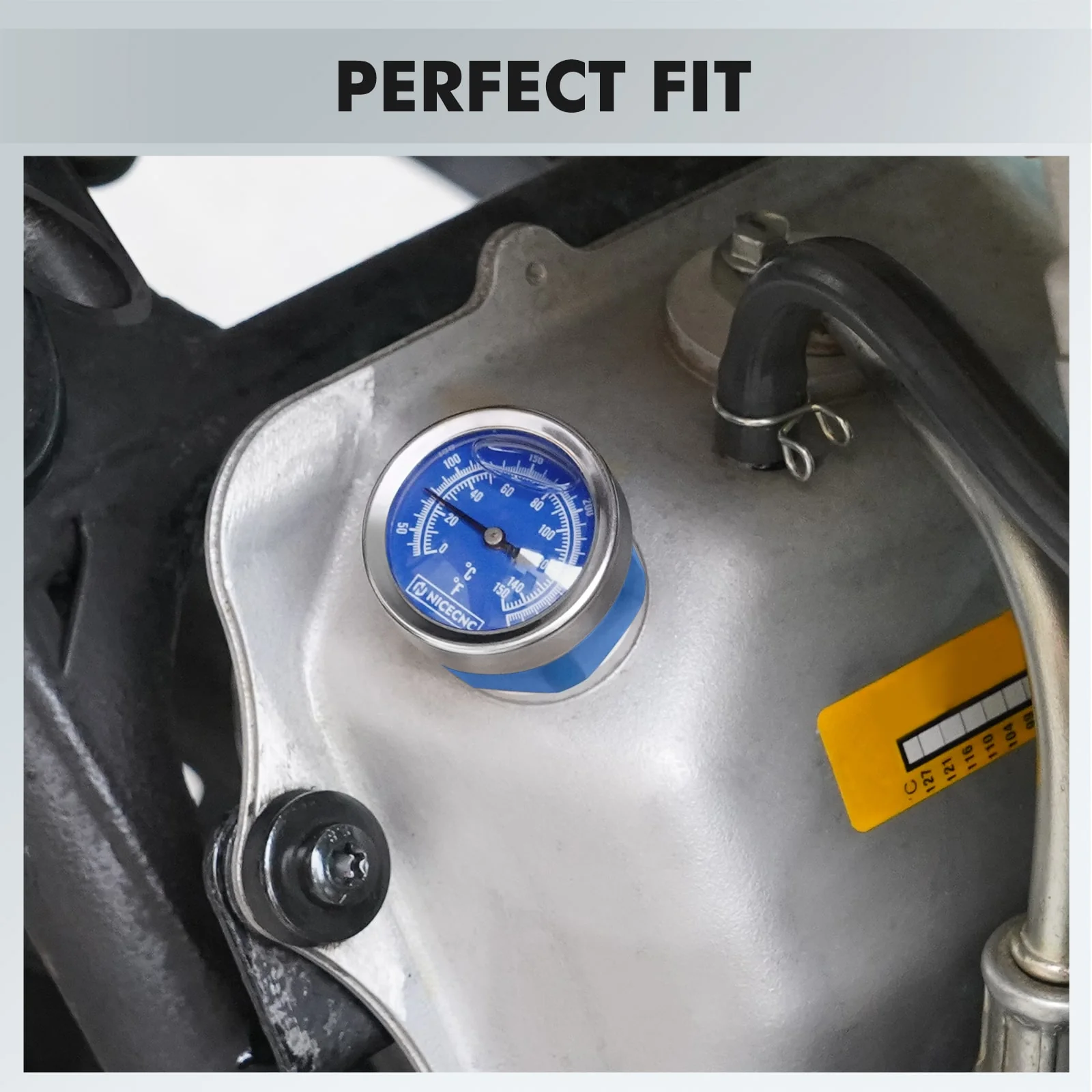 ATV Engine Oil Dipstick w/Temperature Gauge For Yamaha Raptor 700 700R 660R YFZ450 - Image 2