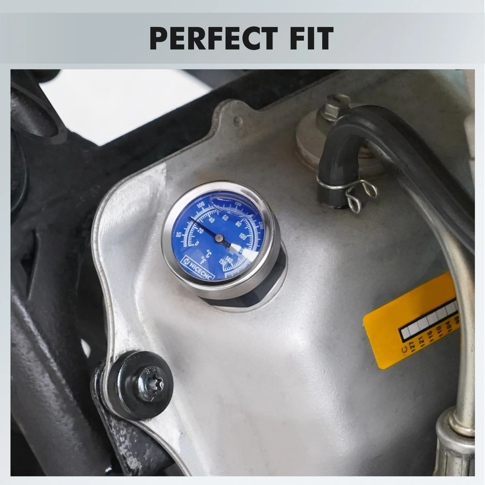ATV Engine Oil Dipstick w/Temperature Gauge For Yamaha Raptor 700 700R 660R YFZ450 - Image 3