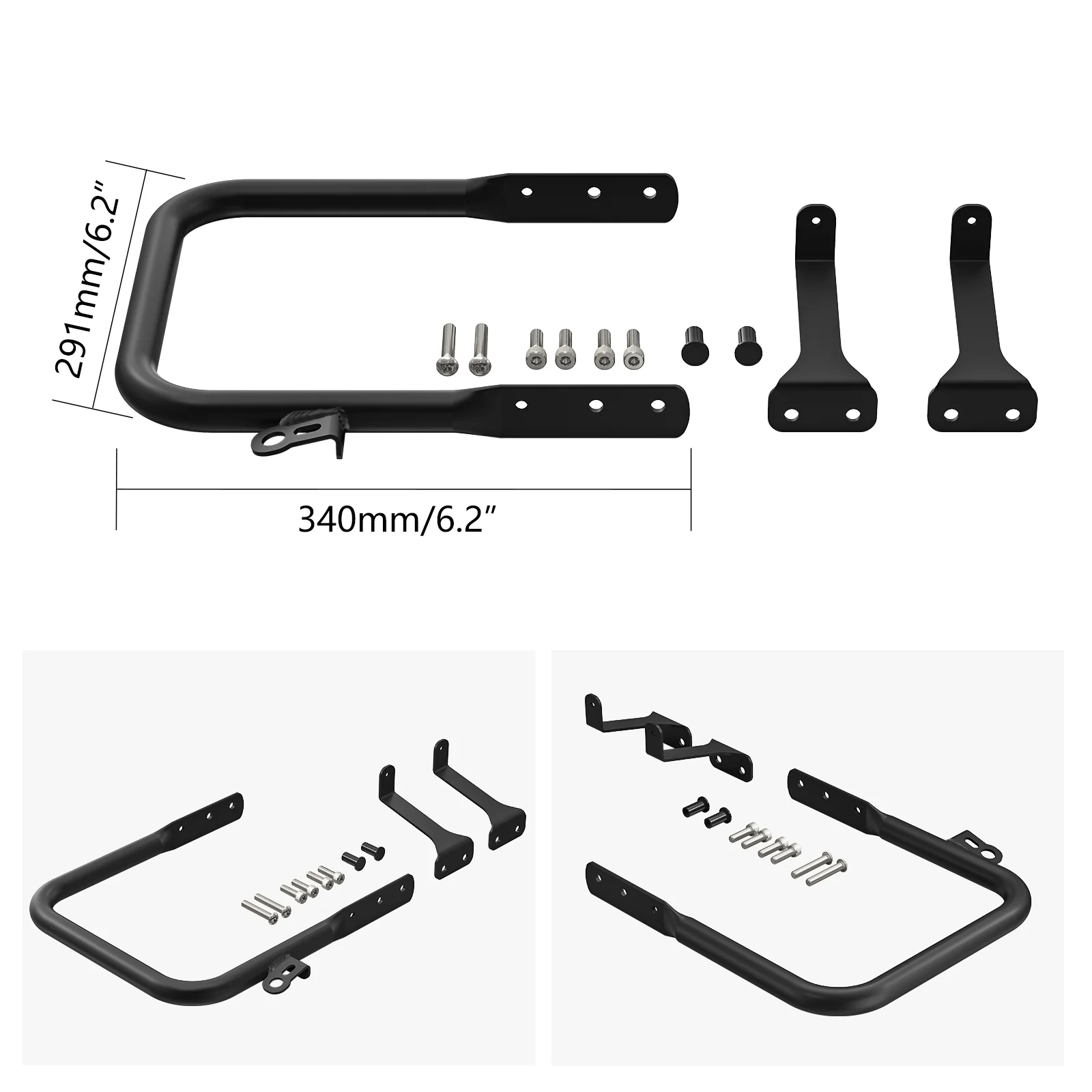 ATV Heavy-duty Rear Grab Bar Bumper Support For Yamaha Raptor 700 700R 06-26 - Image 7