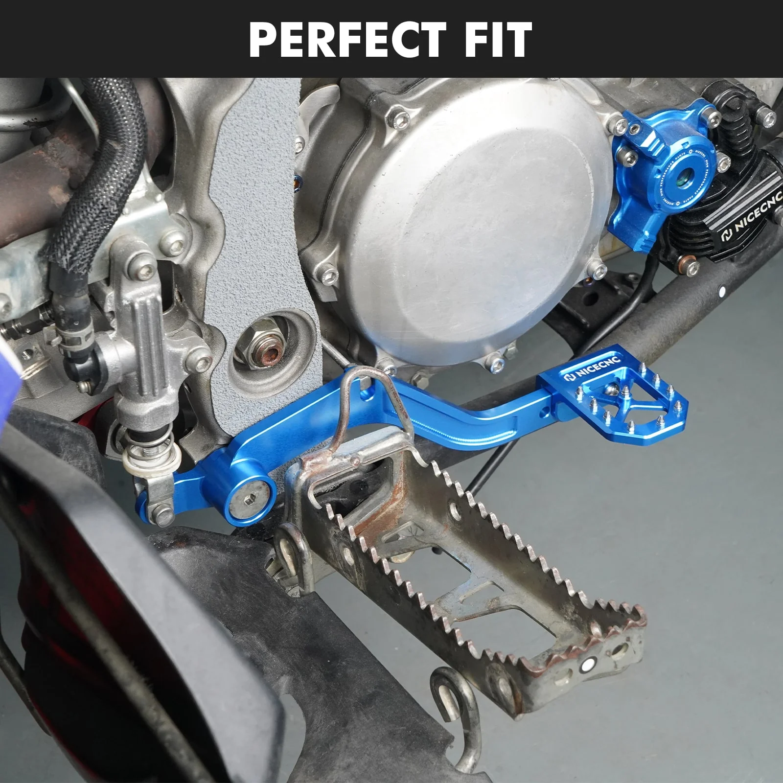 ATV Adjustable Rear Foot Brake Pedal Lever Kit For Yamaha YFZ450R - Image 4
