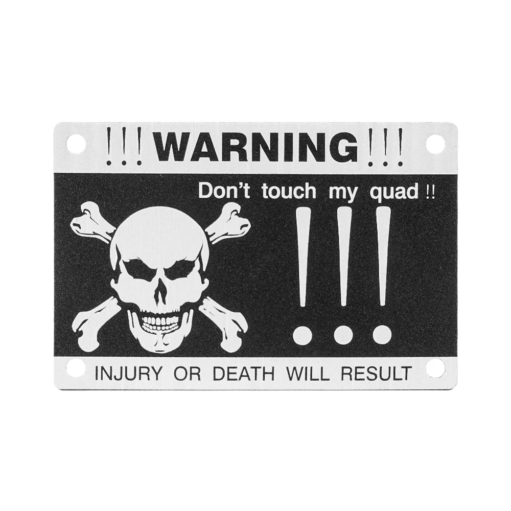 ATV Fender Warning Tags Stickers Badges Plates For Yamaha YFZ450R 2009-2024 - Image 14