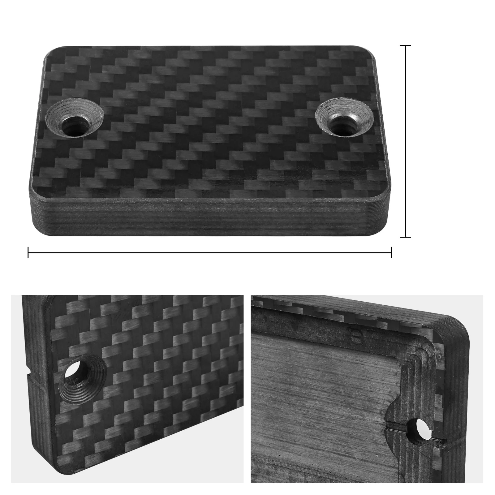 ATV Carbon Fiber Front Brake Reservoir Cover For Honda TRX 450 R ER TRX250X 700XX - Image 6