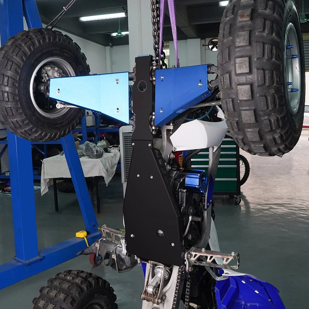 ATV Full Chassis Glide Swing Arm Skid Plate Guard For Yamaha YFZ450R 09-24 - Image 8