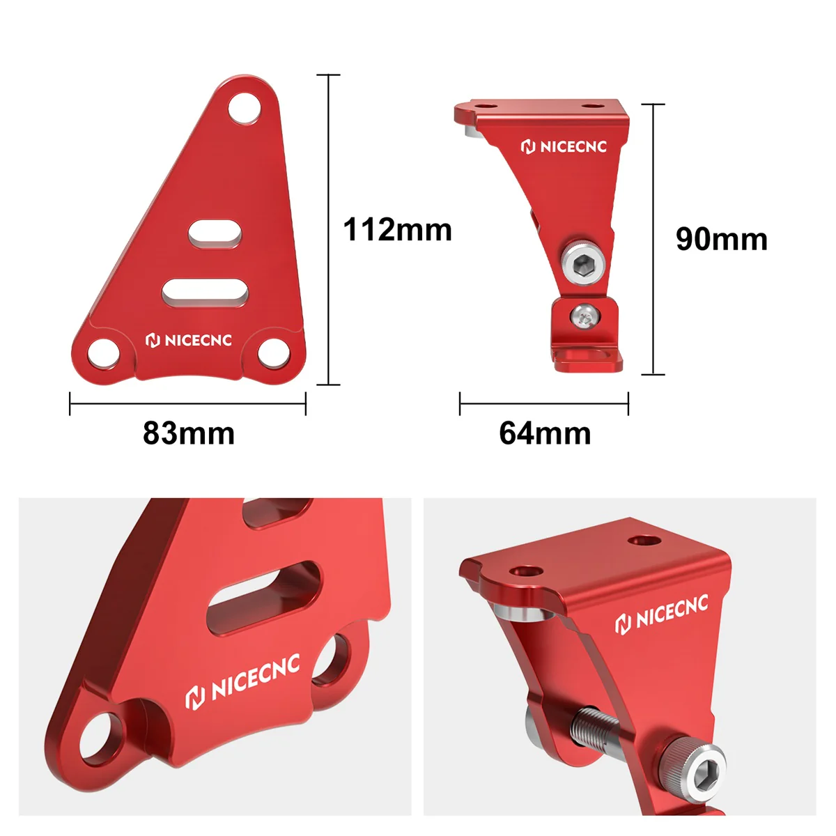 3PCS Engine Stays Mounting Brackets Set For Yamaha YFZ450R 2009-2025 - Image 12